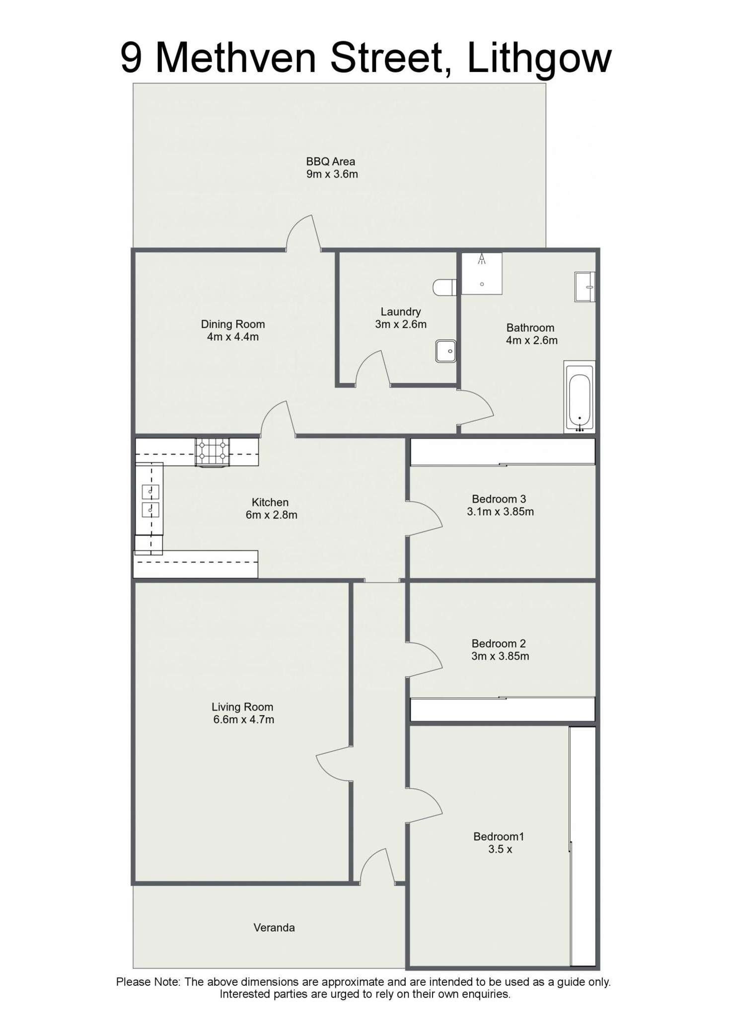 Floorplan of Homely house listing, 9 Methven Street, Lithgow NSW 2790