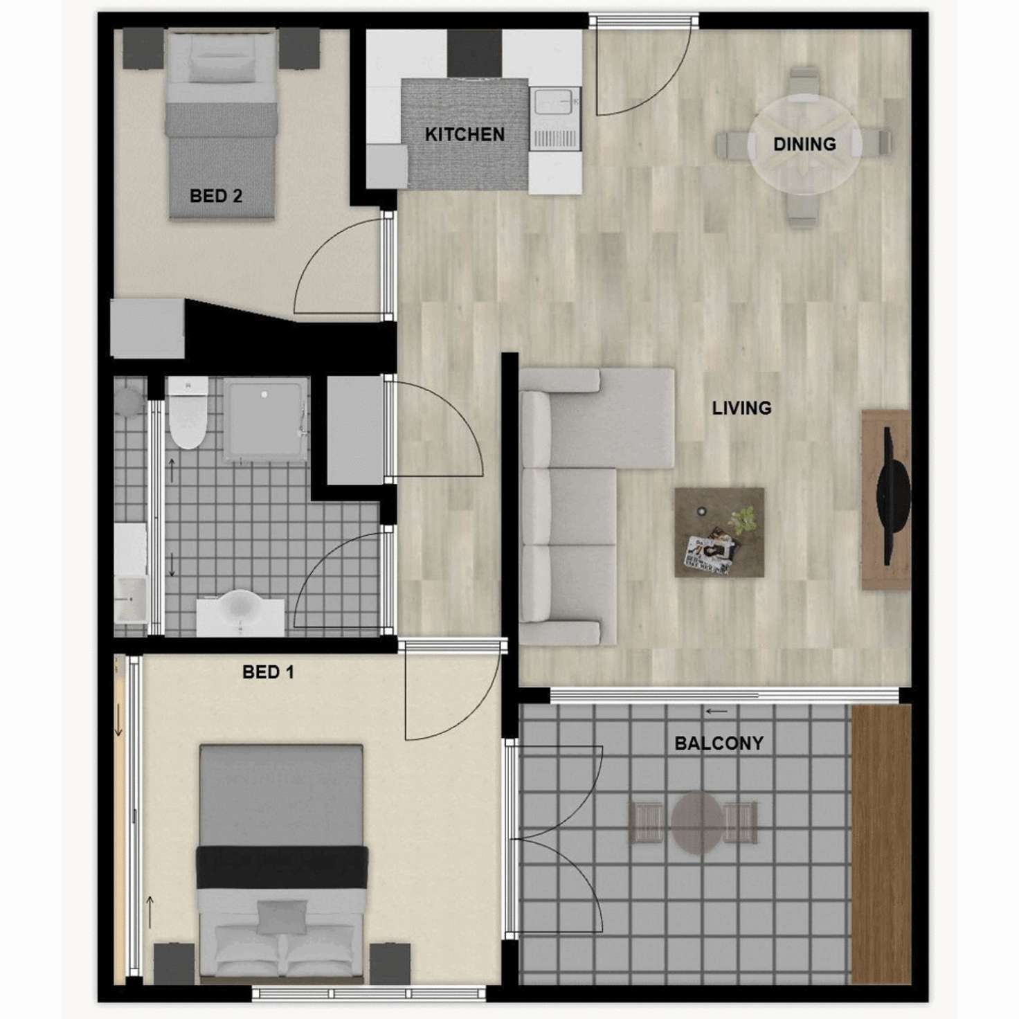 Floorplan of Homely apartment listing, 3/2 Pisconeri Street, Perth WA 6000