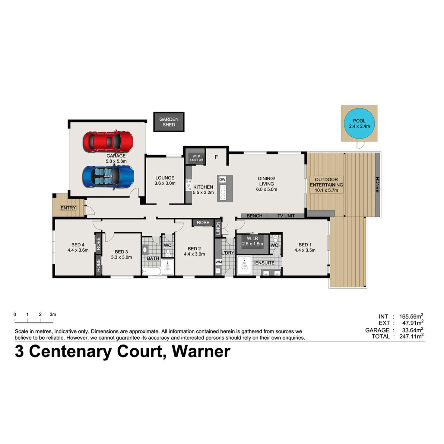 Floorplan of Homely house listing, 3 Centenary Court, Warner QLD 4500