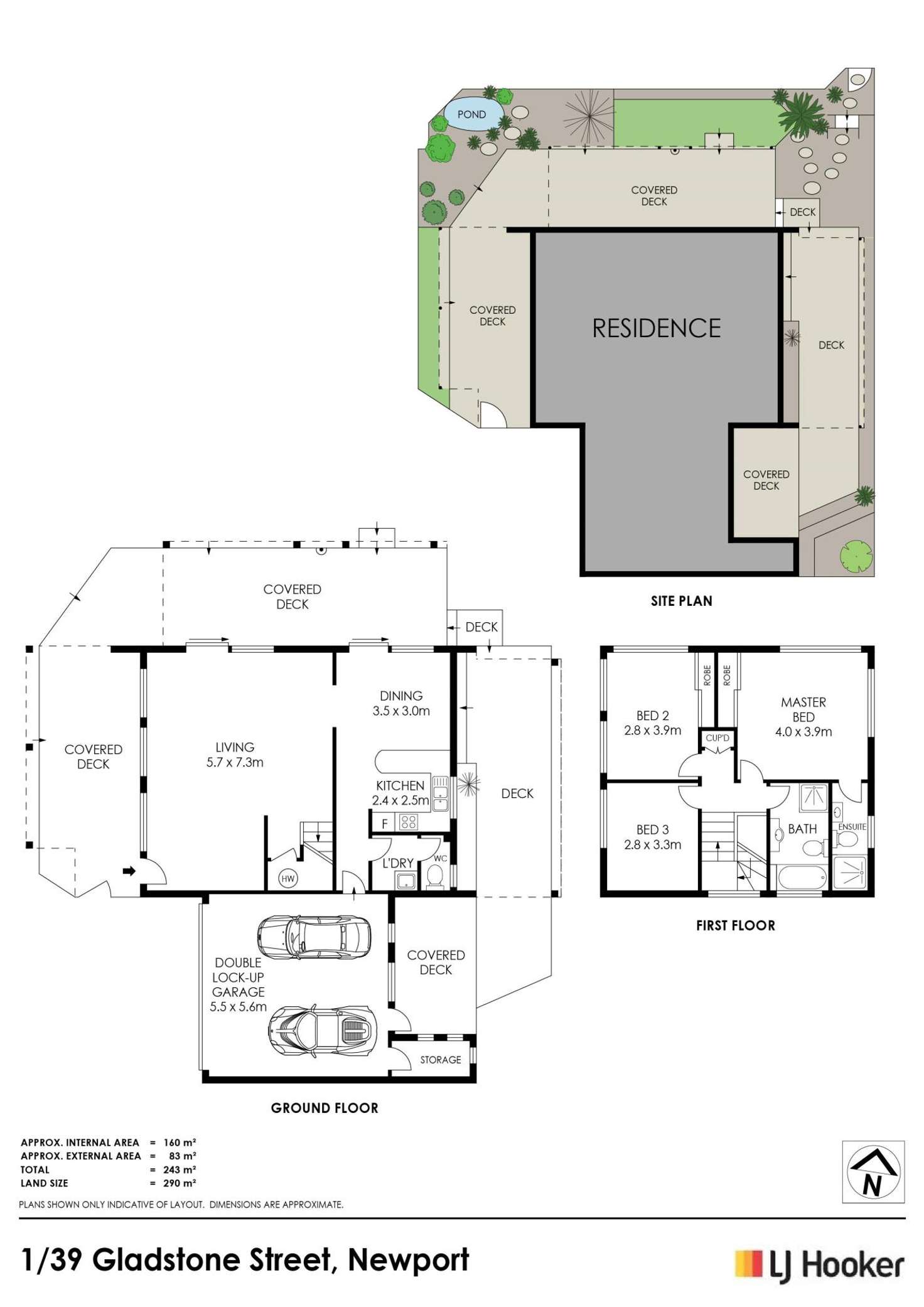 Floorplan of Homely townhouse listing, 1/39 Gladstone Street, Newport NSW 2106