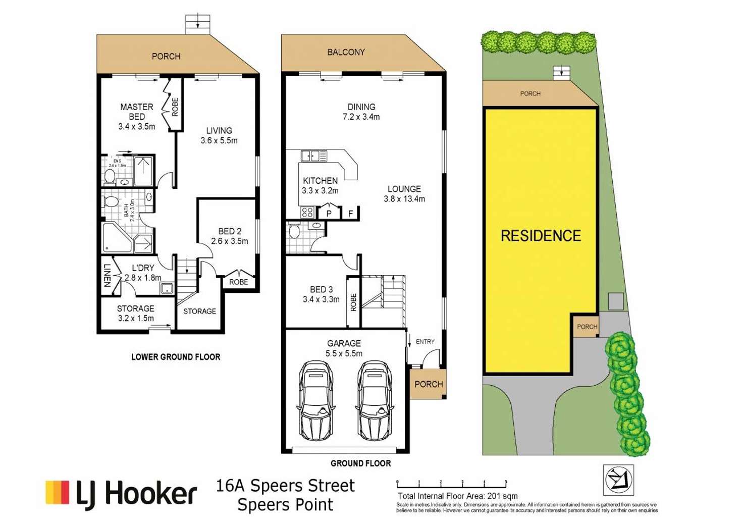 Floorplan of Homely semiDetached listing, 16a Speers Street, Speers Point NSW 2284