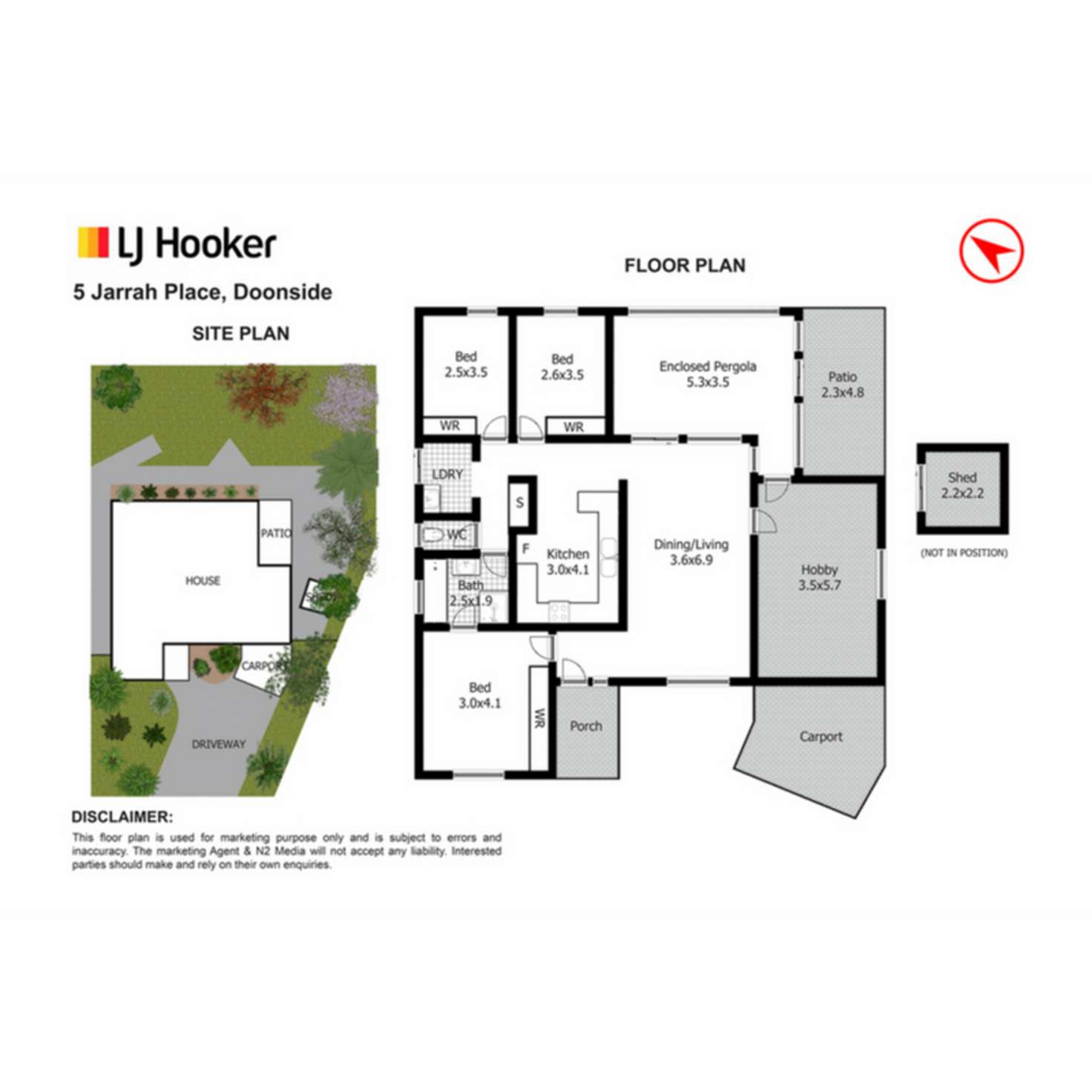 Floorplan of Homely house listing, 5 Jarrah Place, Doonside NSW 2767