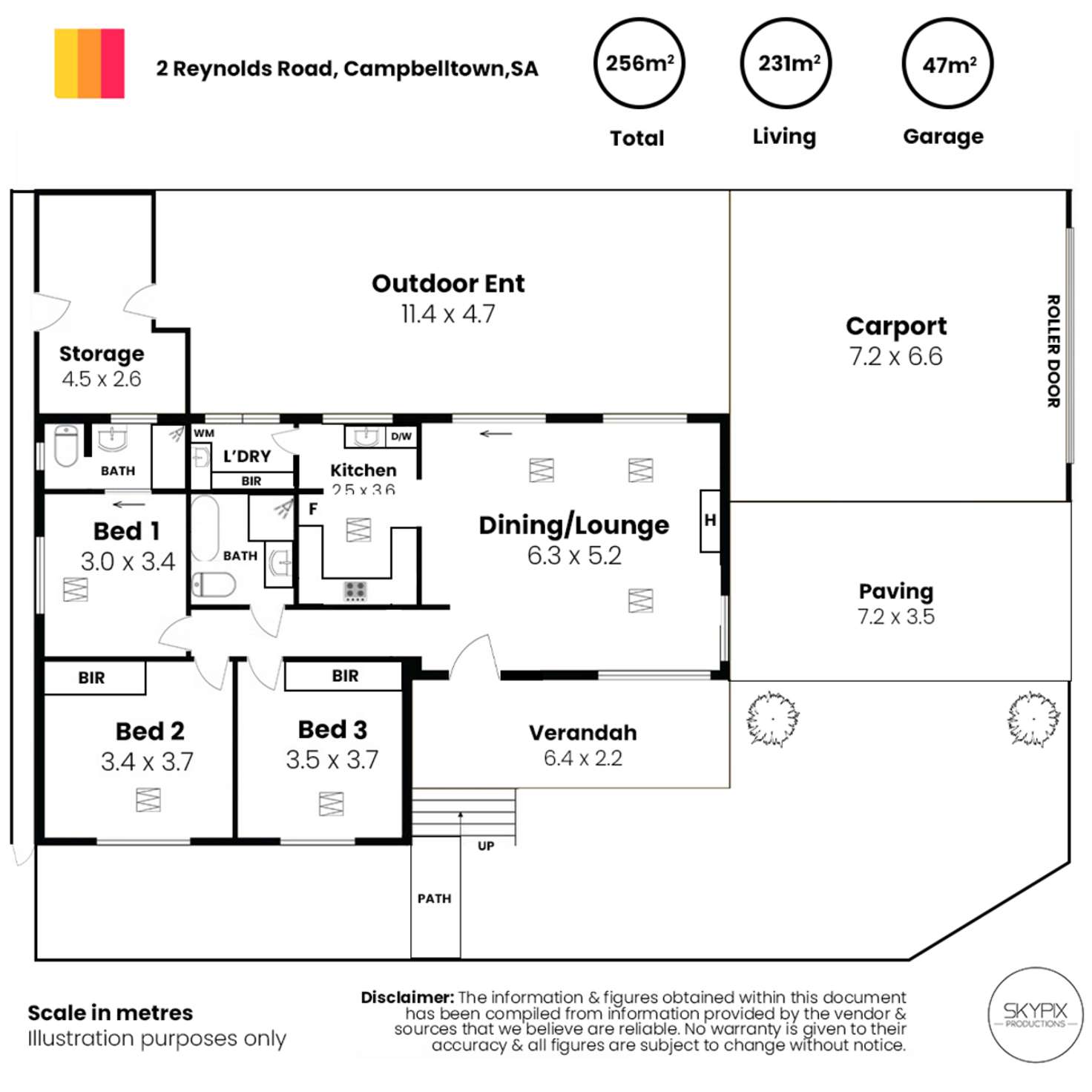 Floorplan of Homely house listing, 2 Reynolds Road, Campbelltown SA 5074