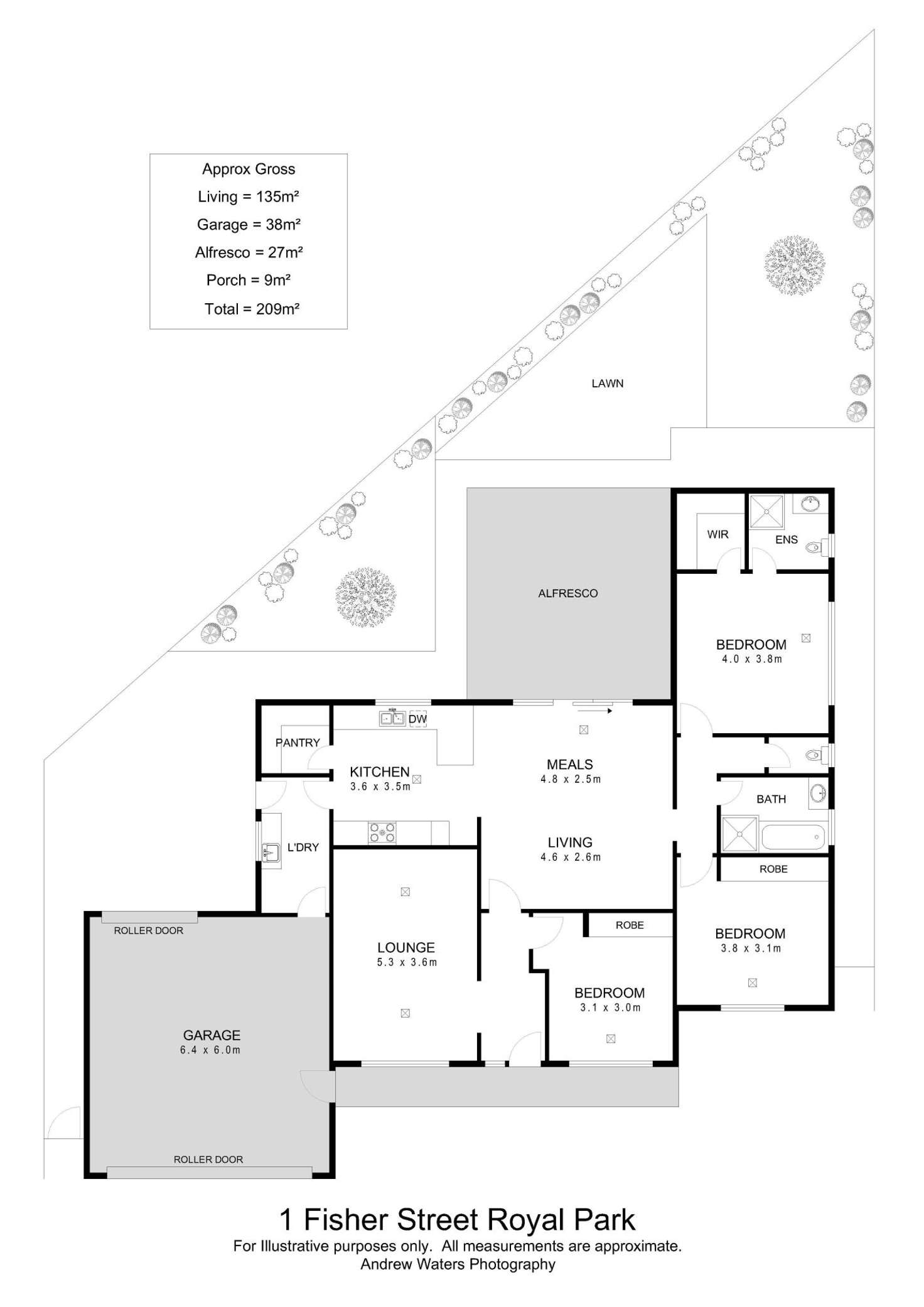 Floorplan of Homely house listing, 1 Fisher Street, Royal Park SA 5014