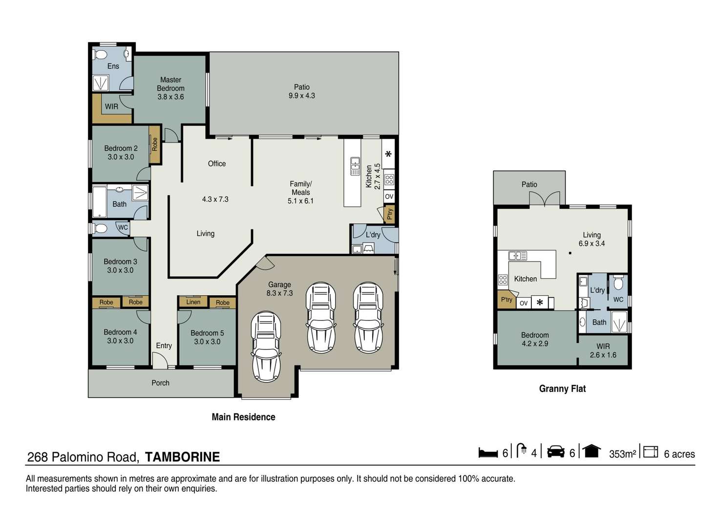 Floorplan of Homely acreageSemiRural listing, 268 Palomino Road, Tamborine QLD 4270