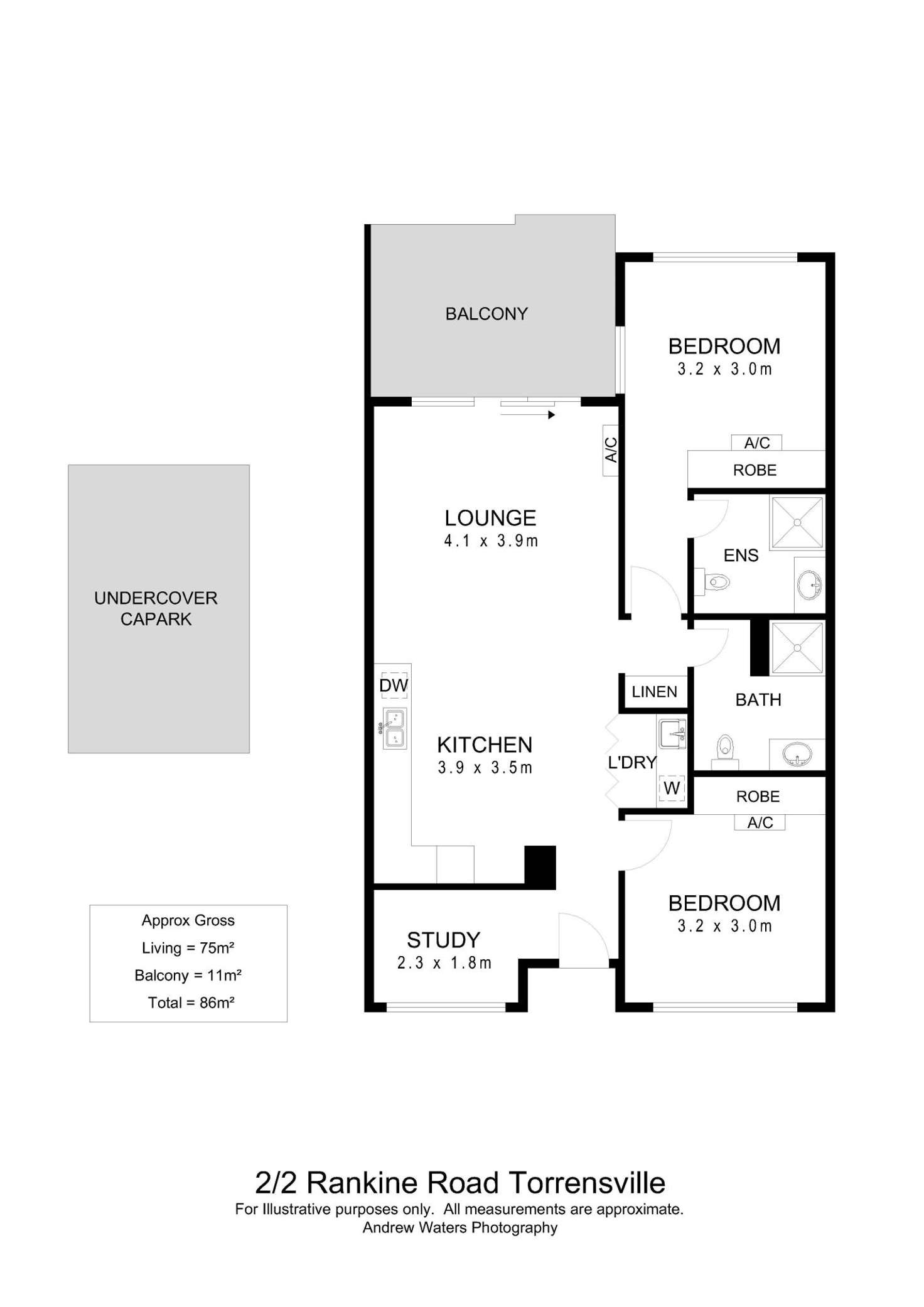 Floorplan of Homely apartment listing, 2/2 Rankine Road, Torrensville SA 5031