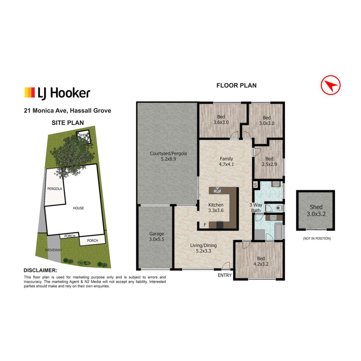 Floorplan of Homely house listing, 21 Monica Avenue, Hassall Grove NSW 2761
