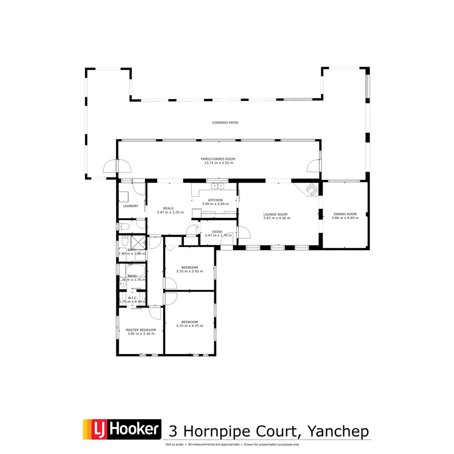 Floorplan of Homely house listing, 3 Hornpipe Court, Yanchep WA 6035