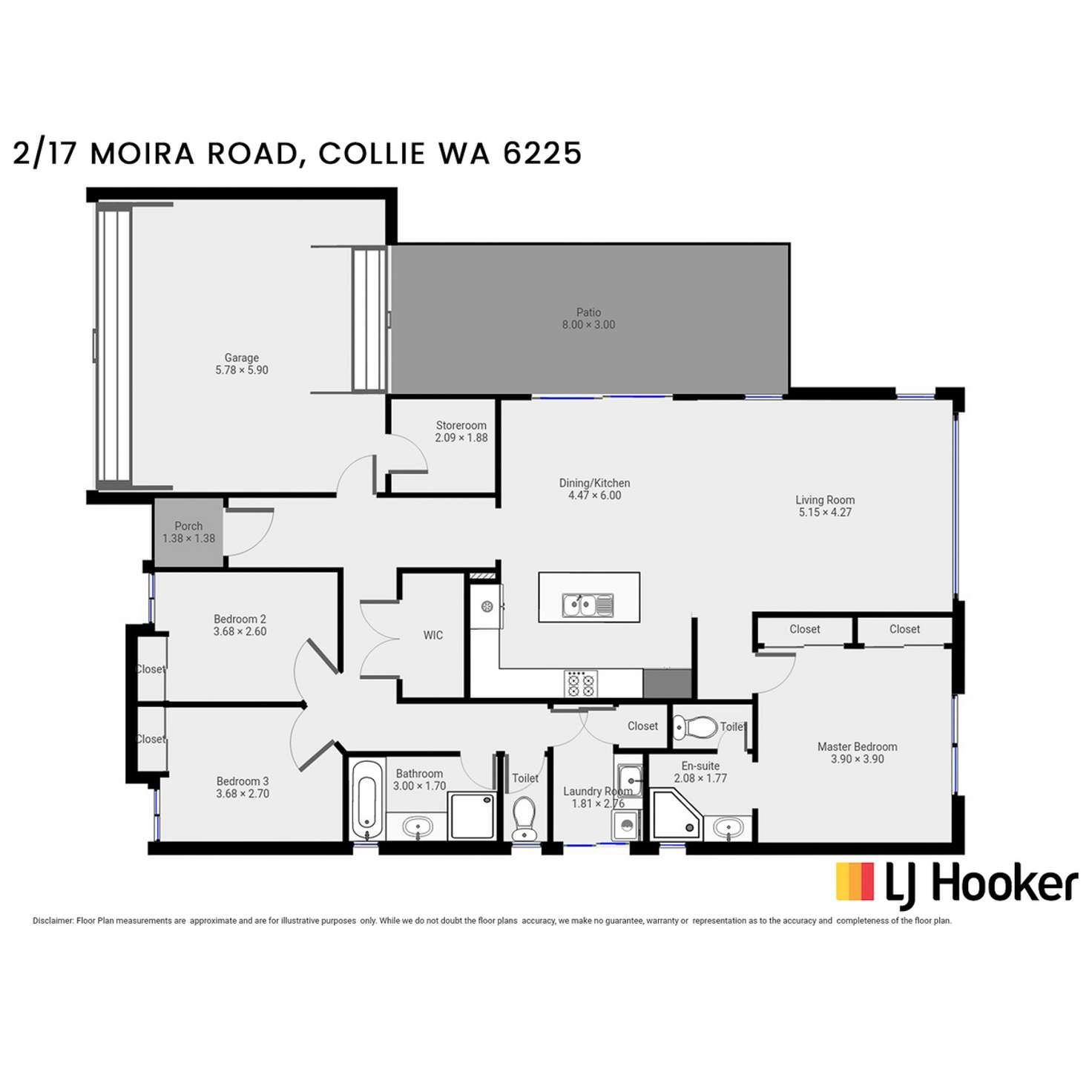 Floorplan of Homely house listing, 2/17 Moira Road, Collie WA 6225