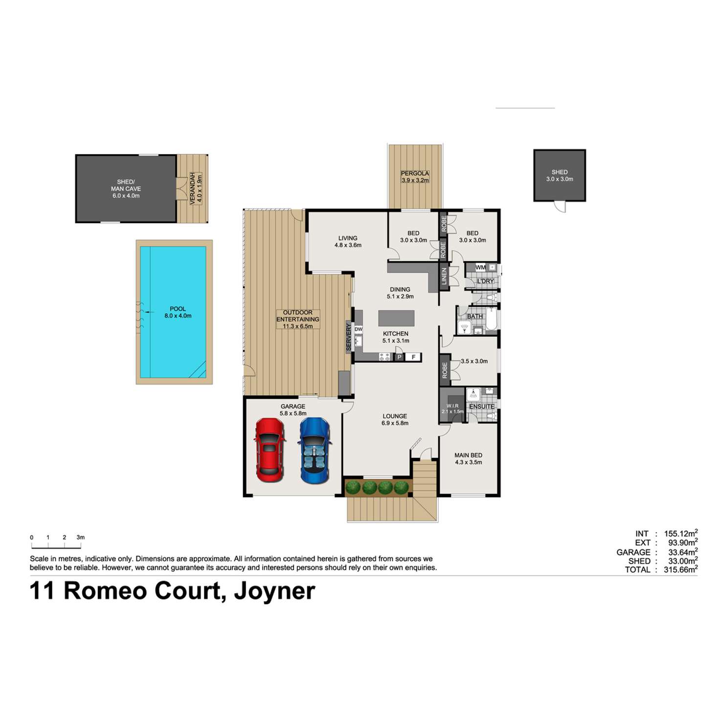 Floorplan of Homely house listing, 11 Romeo Court, Joyner QLD 4500