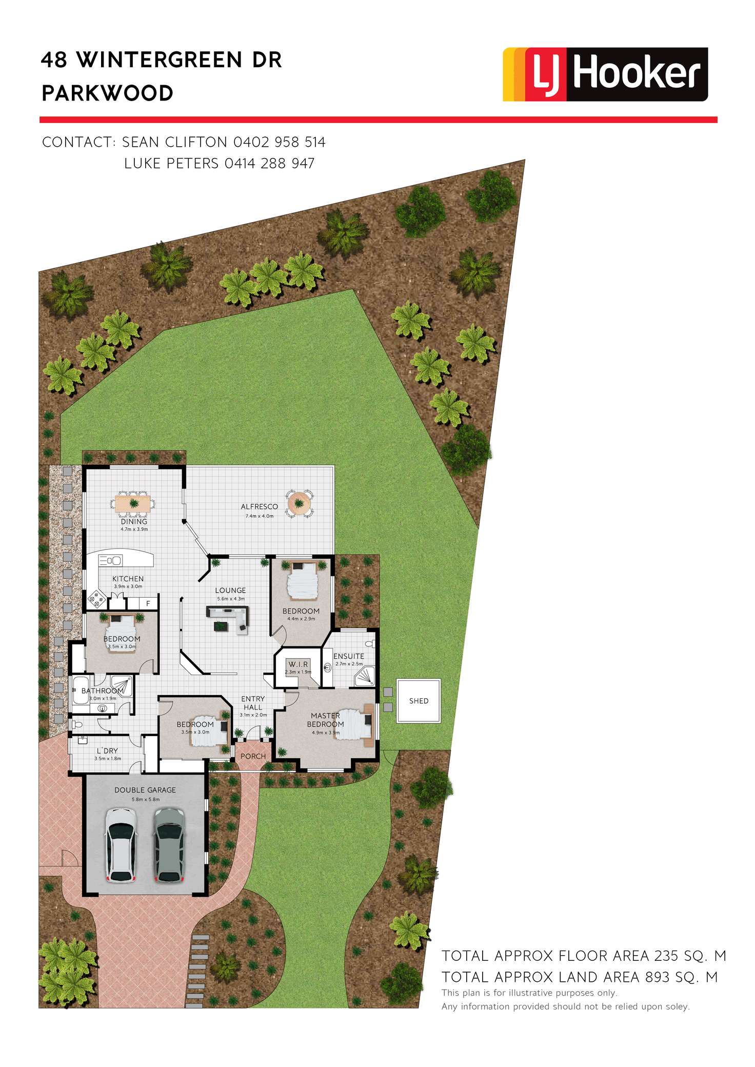 Floorplan of Homely house listing, 48 Wintergreen Drive, Parkwood QLD 4214
