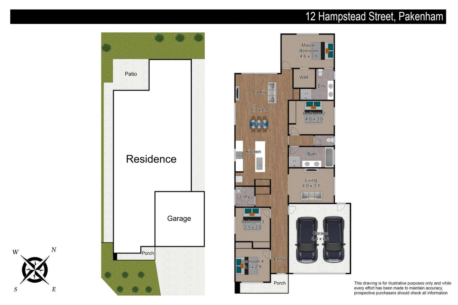 Floorplan of Homely house listing, 12 Hampstead Street, Pakenham VIC 3810