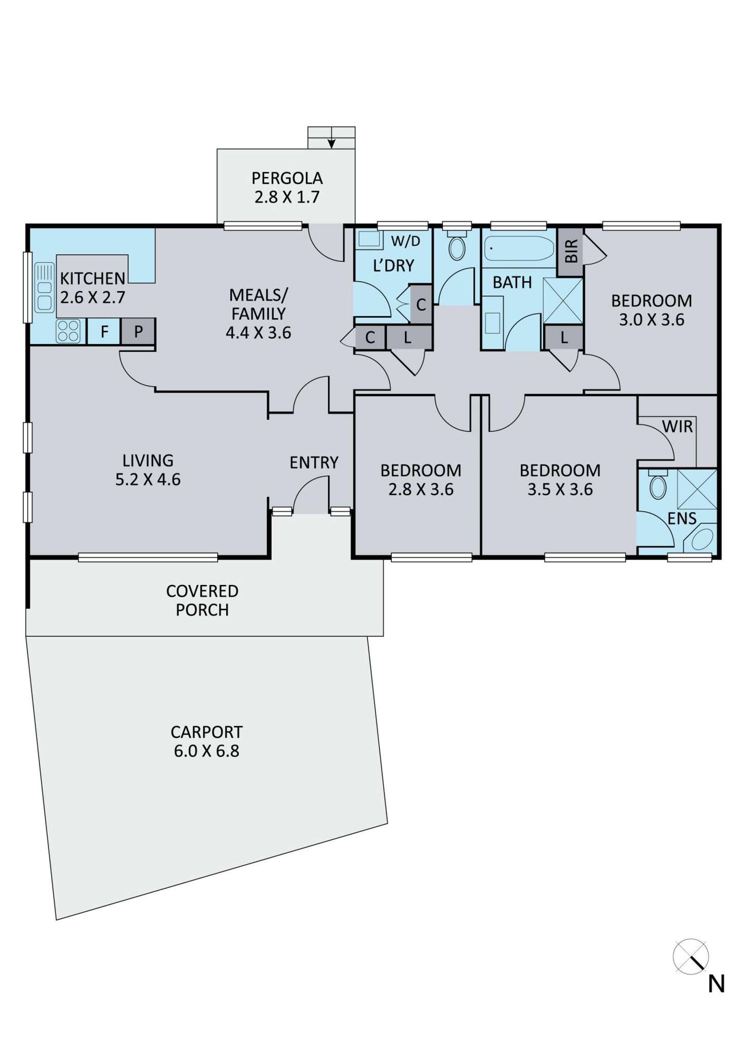 Floorplan of Homely house listing, 32 Lemal Avenue, Boronia VIC 3155