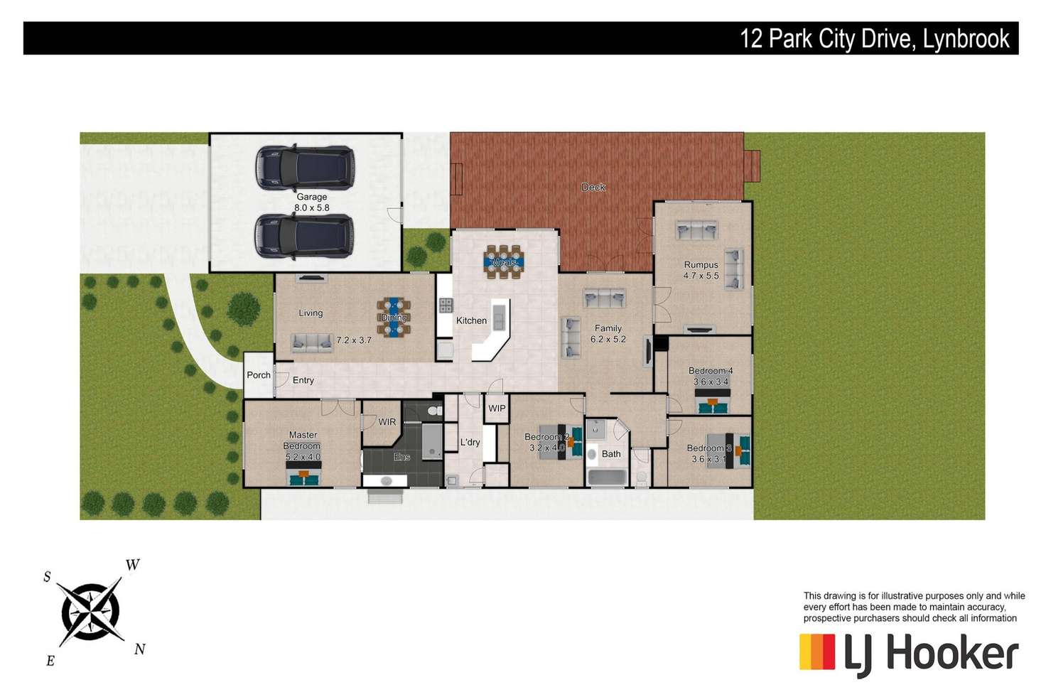 Floorplan of Homely house listing, 12 Park City Drive, Lynbrook VIC 3975