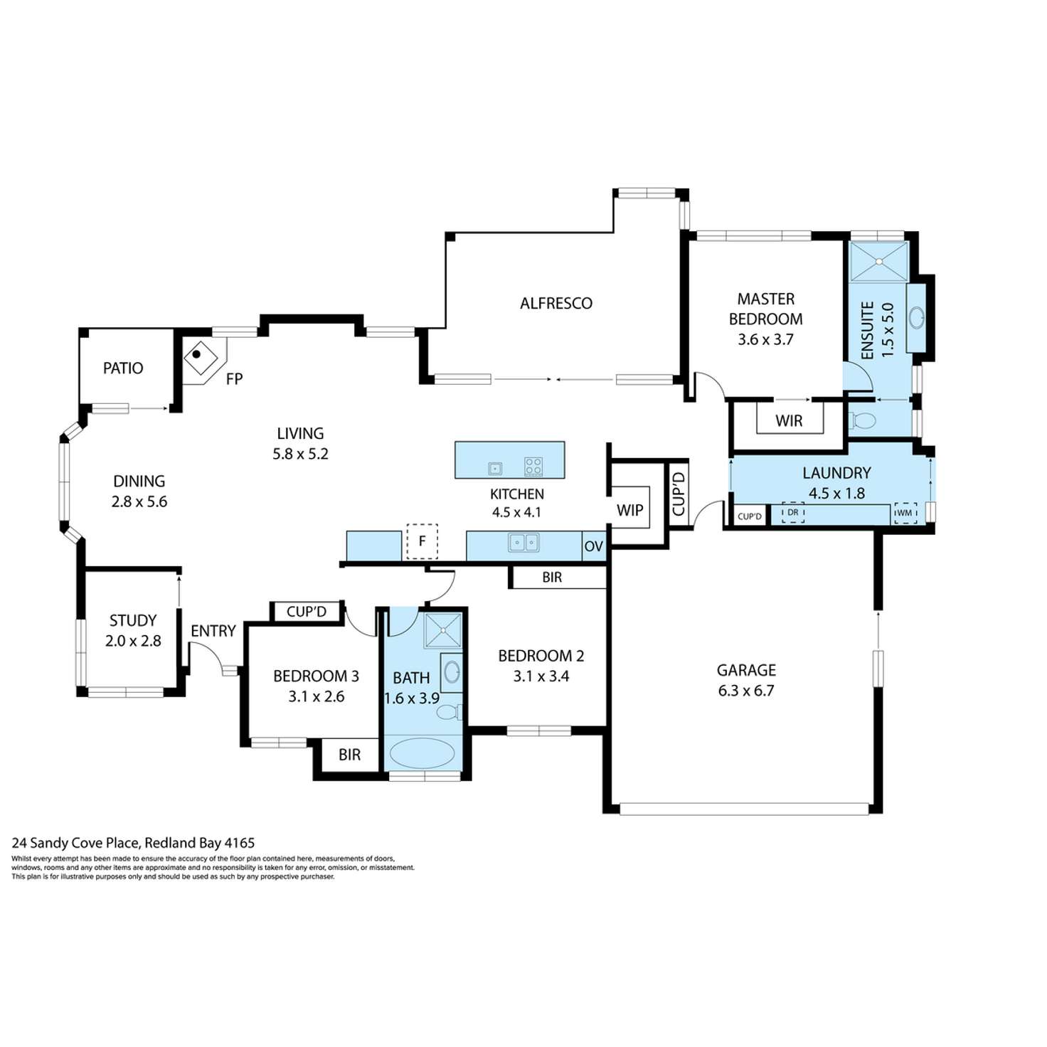 Floorplan of Homely house listing, 24 Sandy Cove Place, Redland Bay QLD 4165