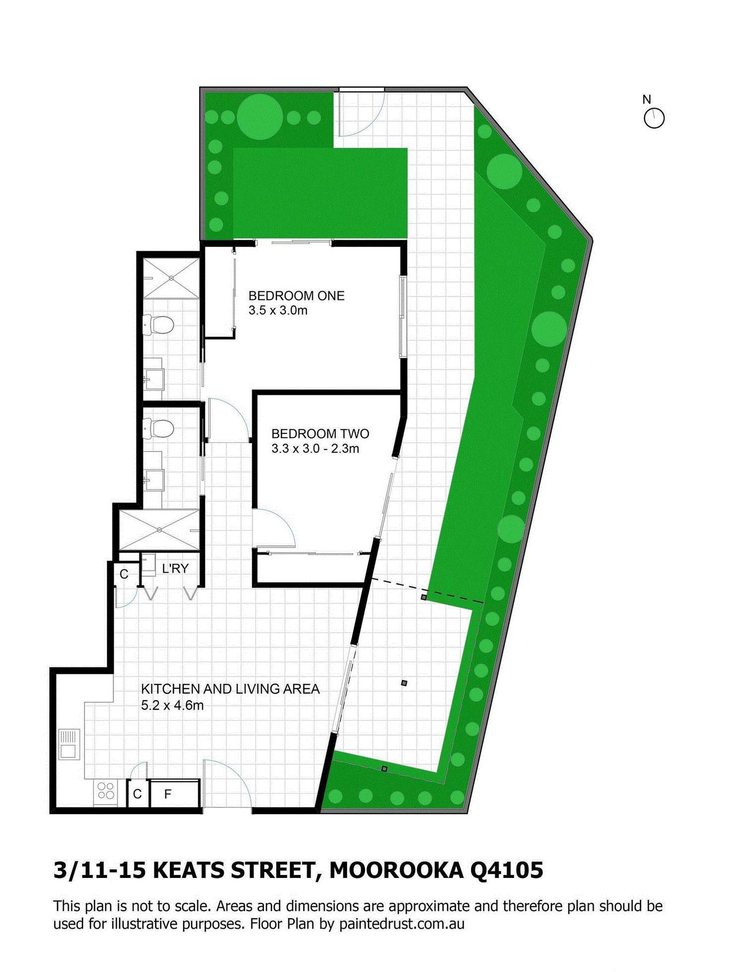 Floorplan of Homely apartment listing, 3/11 Keats Street, Moorooka QLD 4105