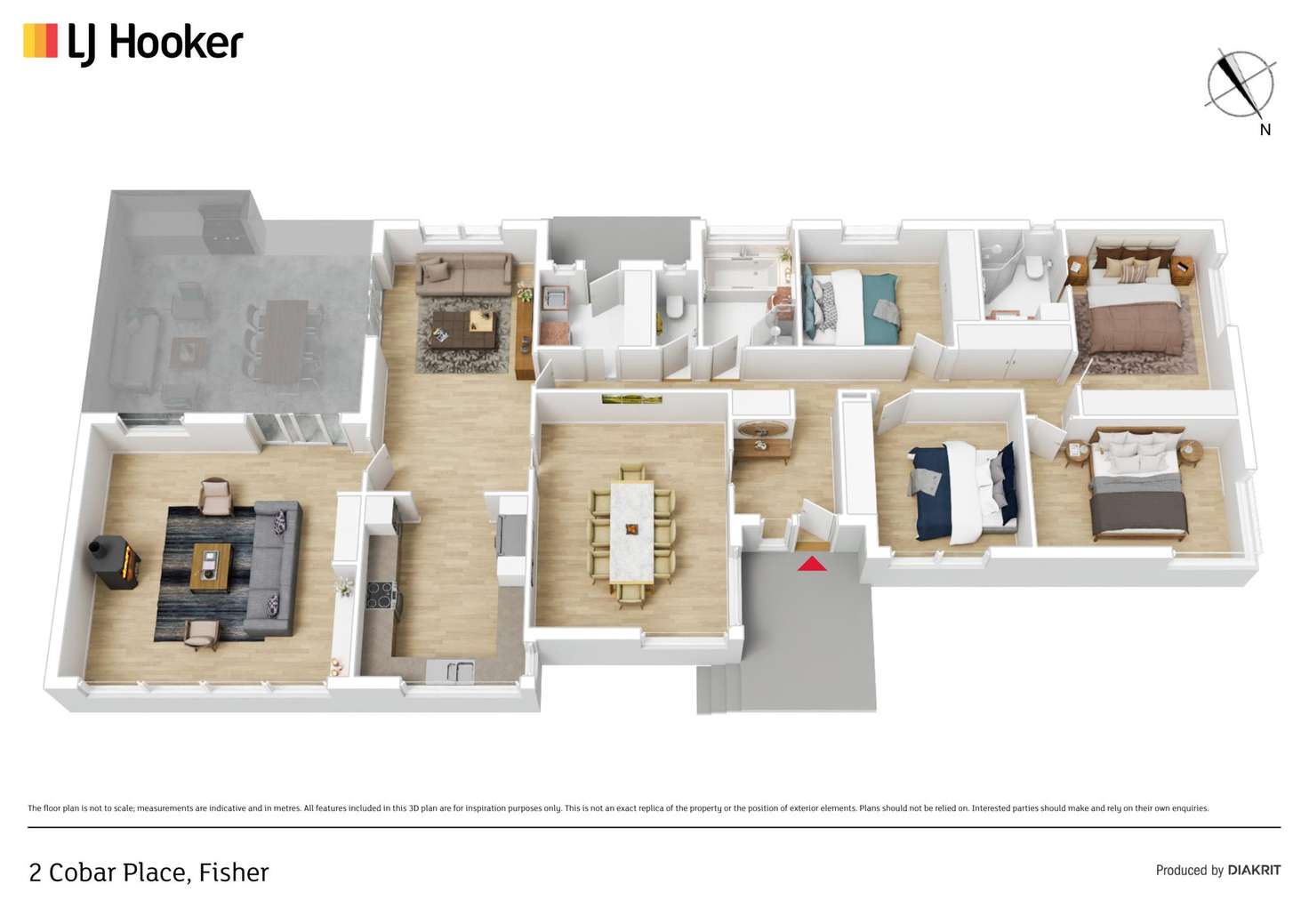 Floorplan of Homely house listing, 2 Cobar Place, Fisher ACT 2611