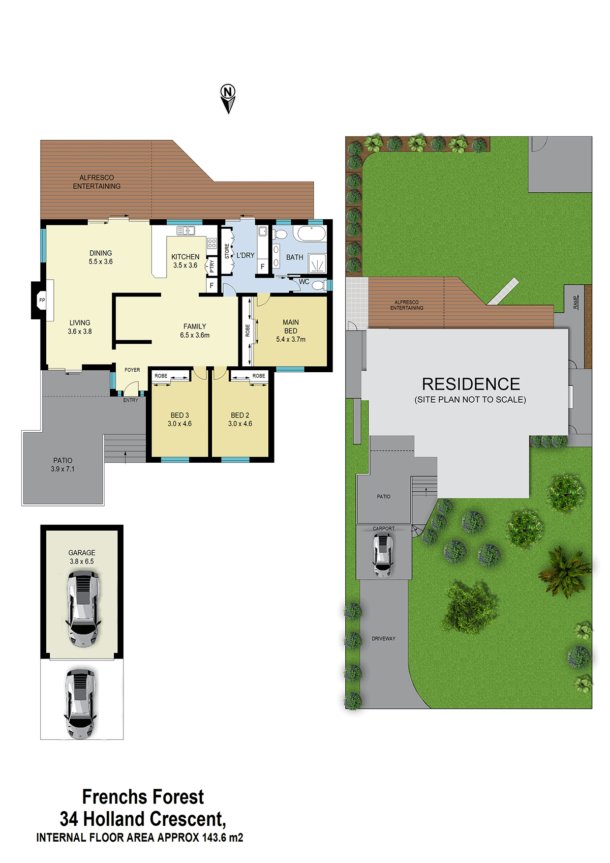 Floorplan of Homely house listing, 34 Holland Crescent, Frenchs Forest NSW 2086