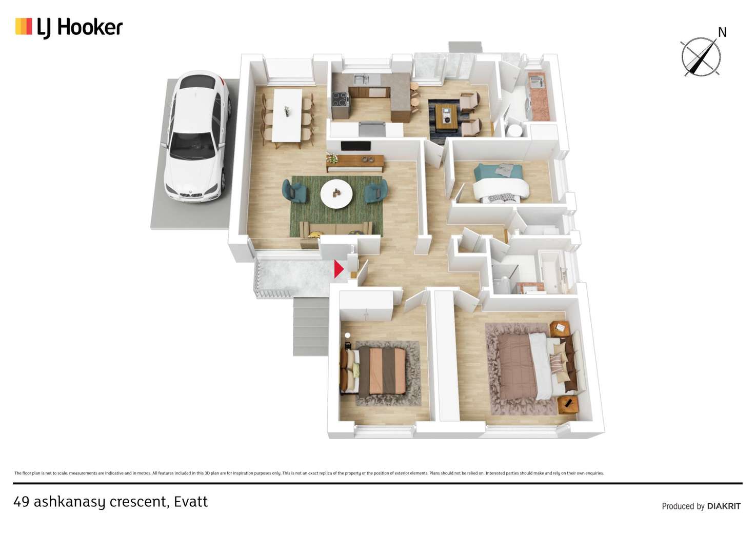 Floorplan of Homely house listing, 49 Ashkanasy Crescent, Evatt ACT 2617