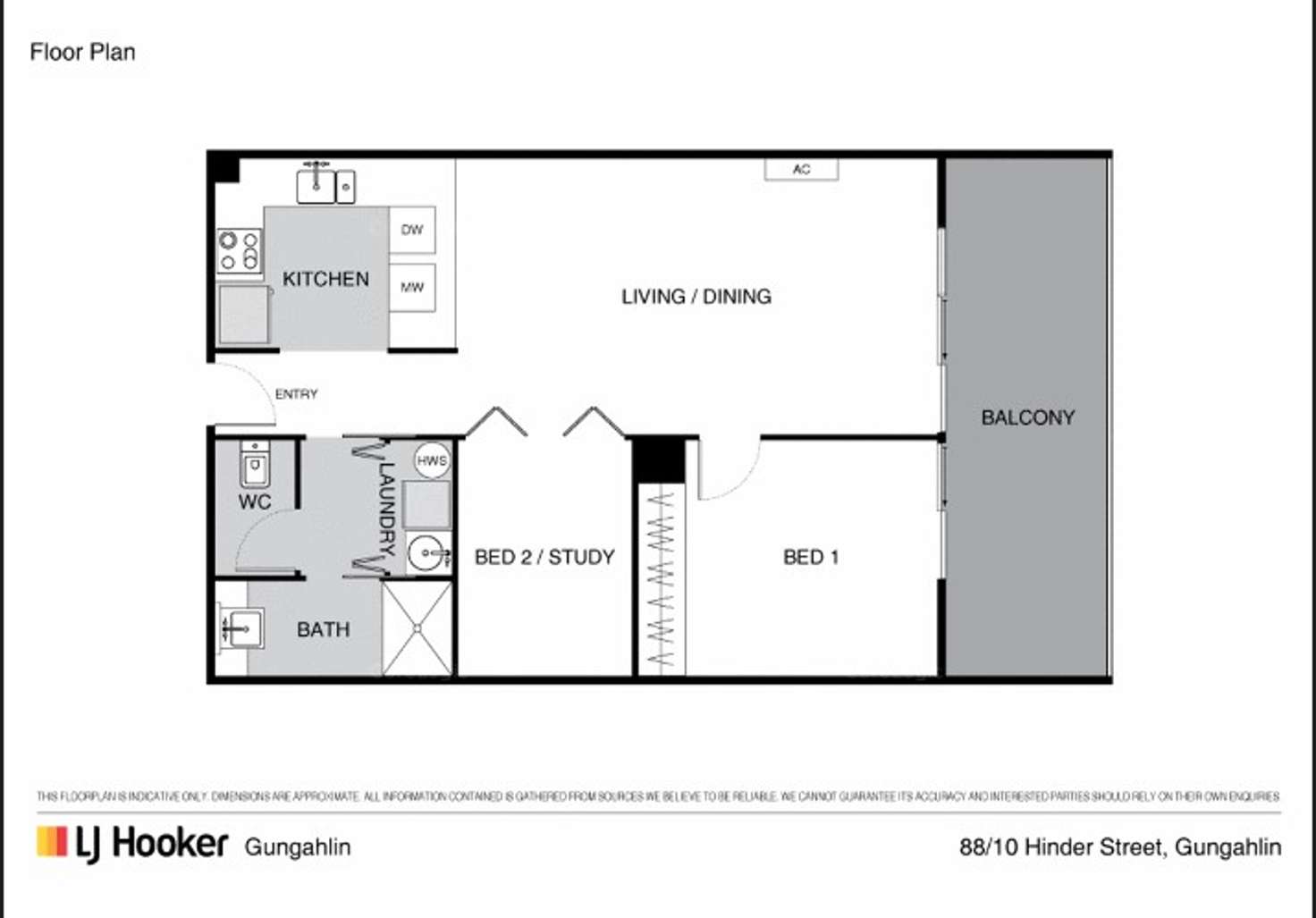 Floorplan of Homely apartment listing, 88/10 Hinder Street, Gungahlin ACT 2912