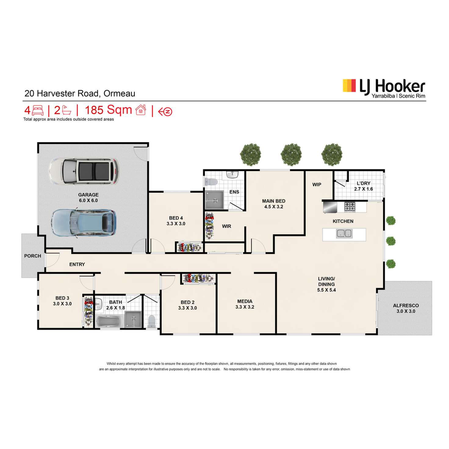 Floorplan of Homely house listing, 20 Harvester Road, Ormeau QLD 4208
