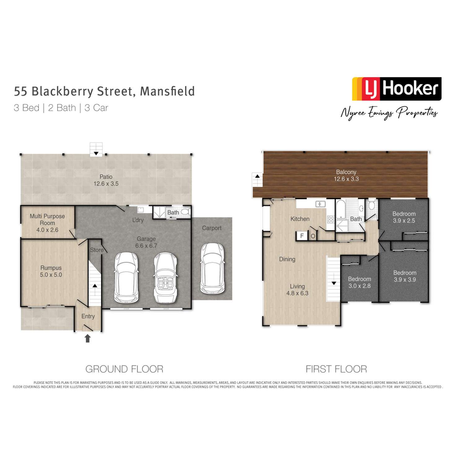 Floorplan of Homely house listing, 55 Blackberry Street, Mansfield QLD 4122