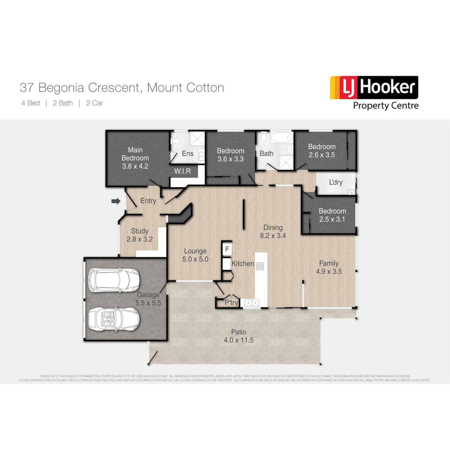 Floorplan of Homely house listing, 37 Begonia Crescent, Mount Cotton QLD 4165