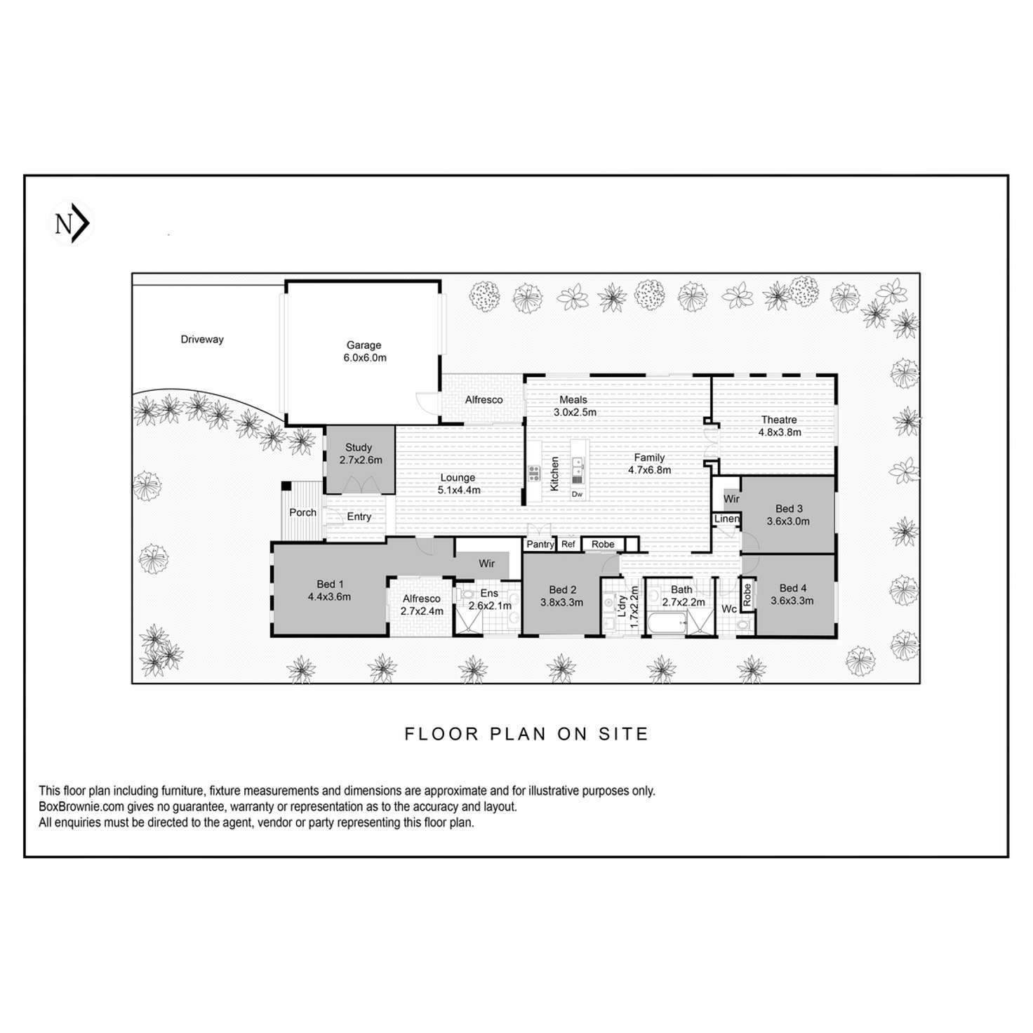 Floorplan of Homely house listing, 6 Verdure Street, Point Cook VIC 3030
