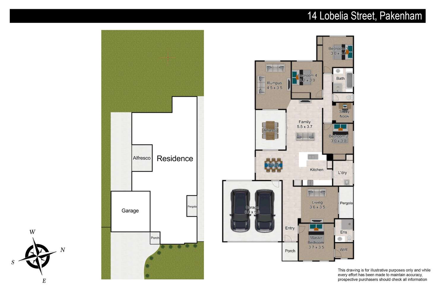 Floorplan of Homely house listing, 14 Lobelia Street, Pakenham VIC 3810