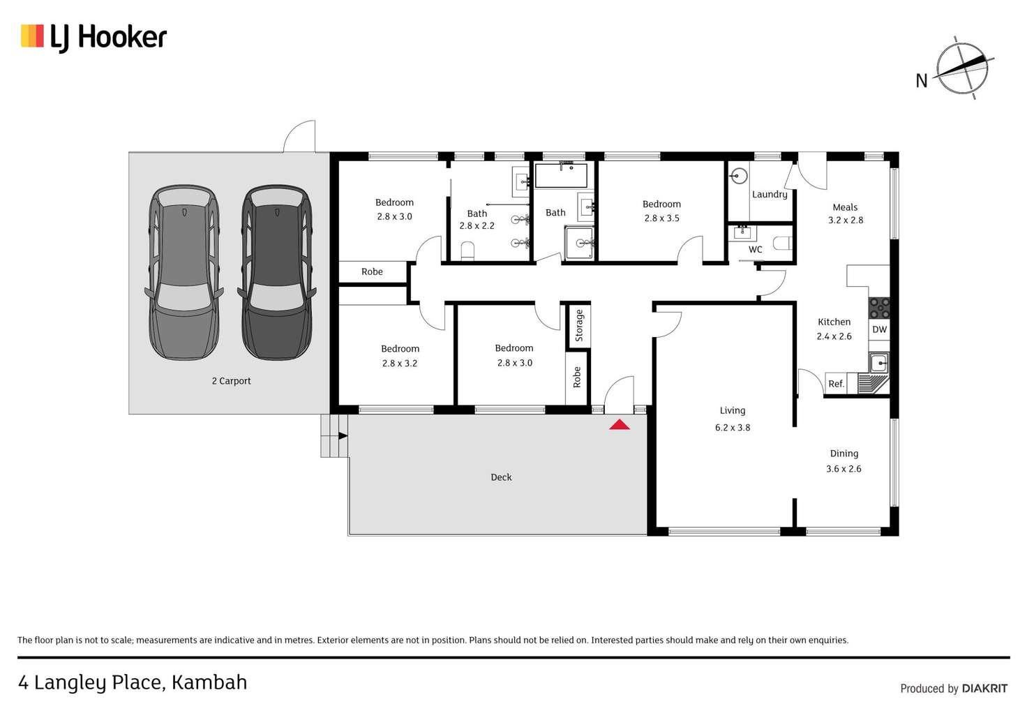 Floorplan of Homely house listing, 4 Langley Place, Kambah ACT 2902