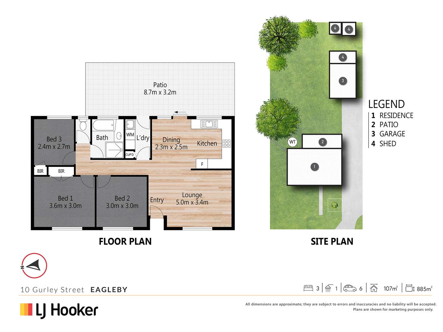 Floorplan of Homely house listing, 10 Gurley Street, Eagleby QLD 4207