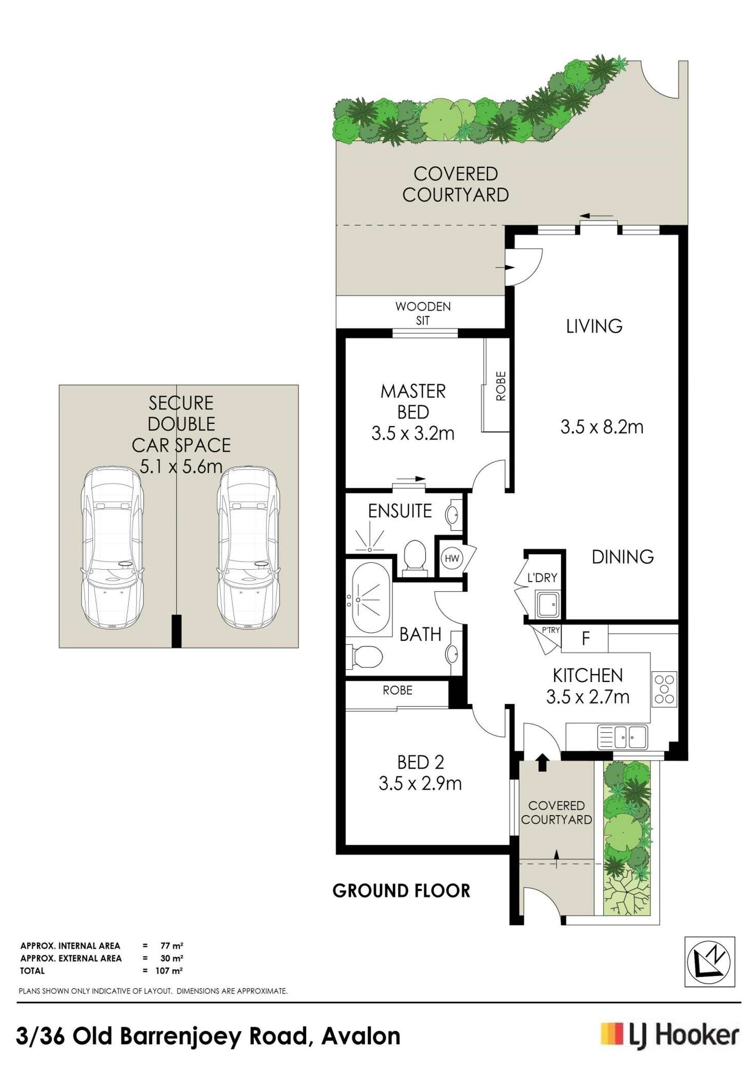 Floorplan of Homely unit listing, 3/36-38 Old Barrenjoey Road, Avalon Beach NSW 2107