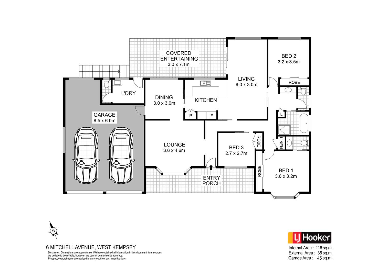 Floorplan of Homely house listing, 6 Mitchell Avenue, West Kempsey NSW 2440