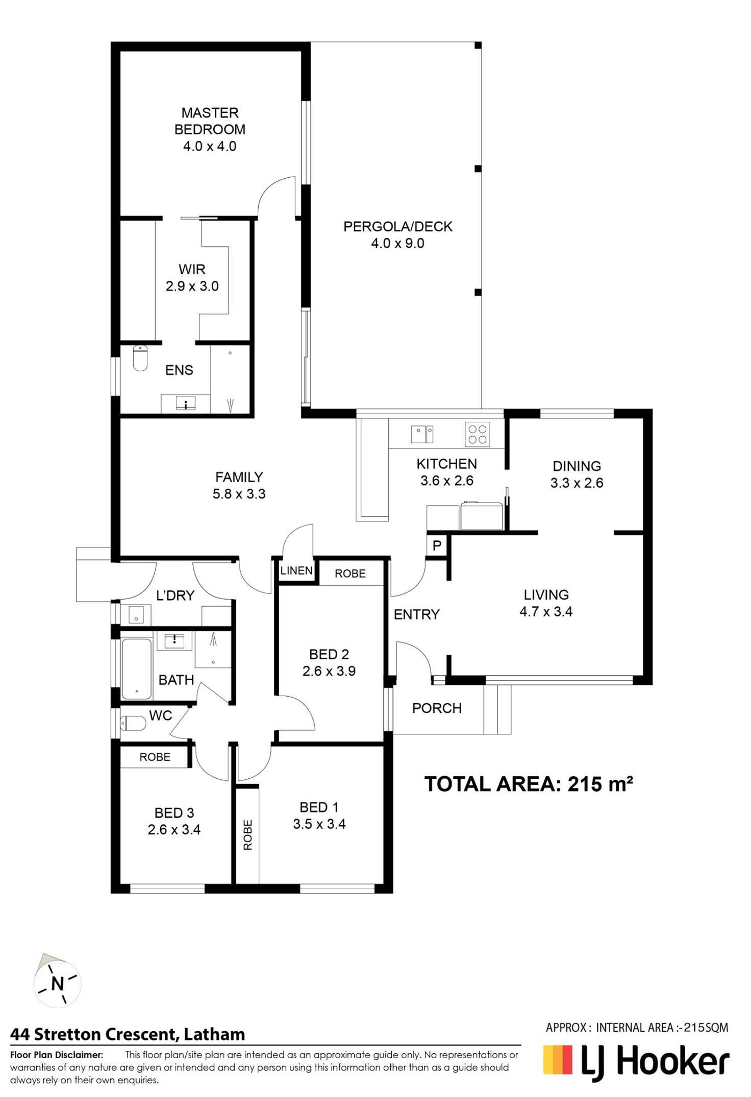 Floorplan of Homely house listing, 44 Stretton Crescent, Latham ACT 2615