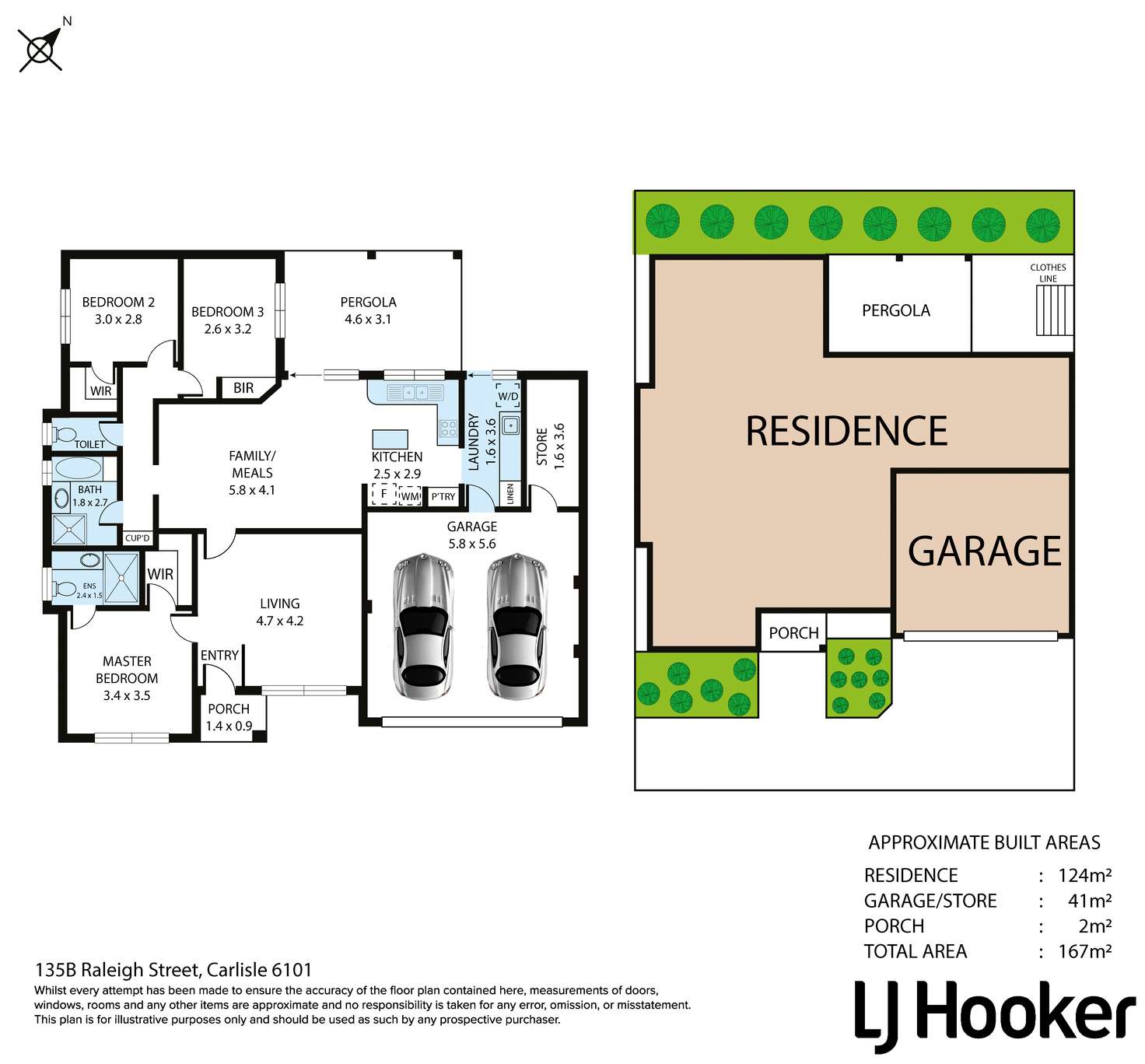 Floorplan of Homely villa listing, 135B Raleigh Street, Carlisle WA 6101
