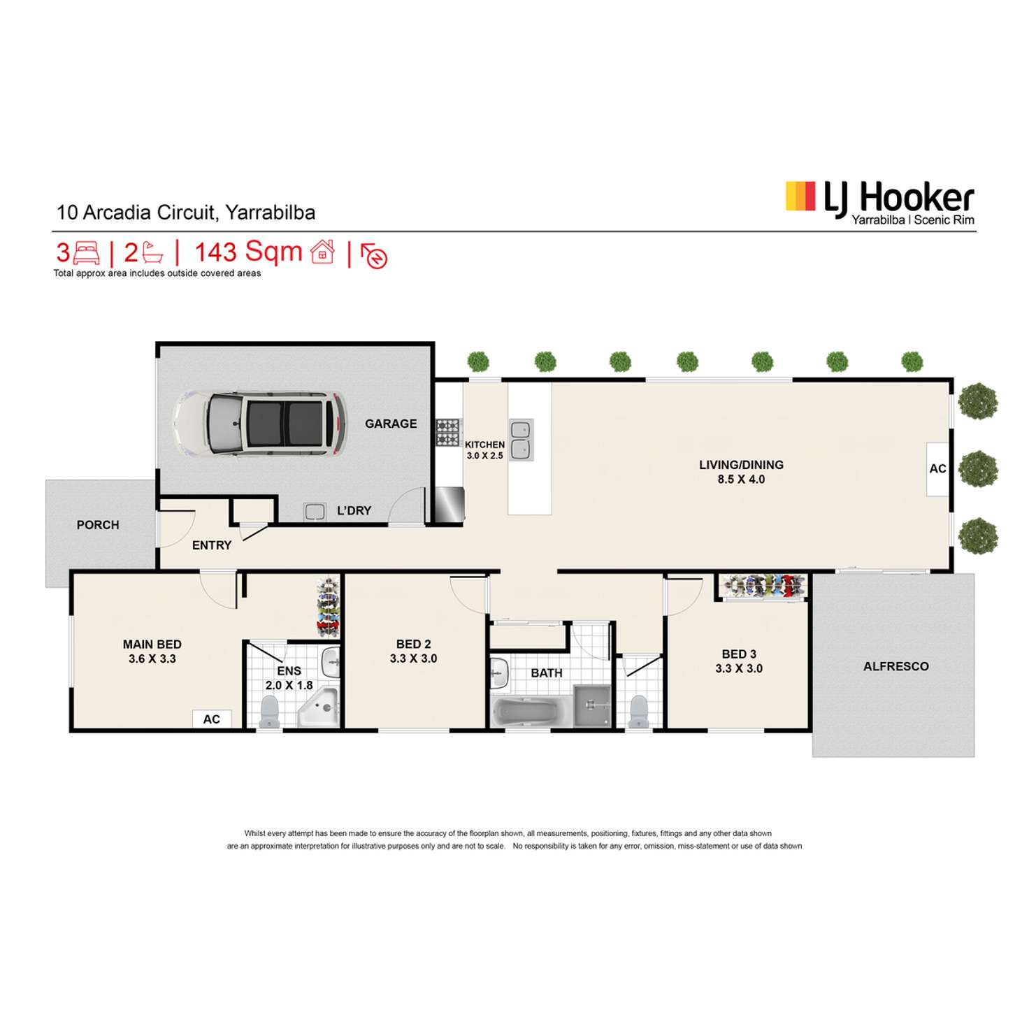 Floorplan of Homely house listing, 10 Arcadia Circuit, Yarrabilba QLD 4207
