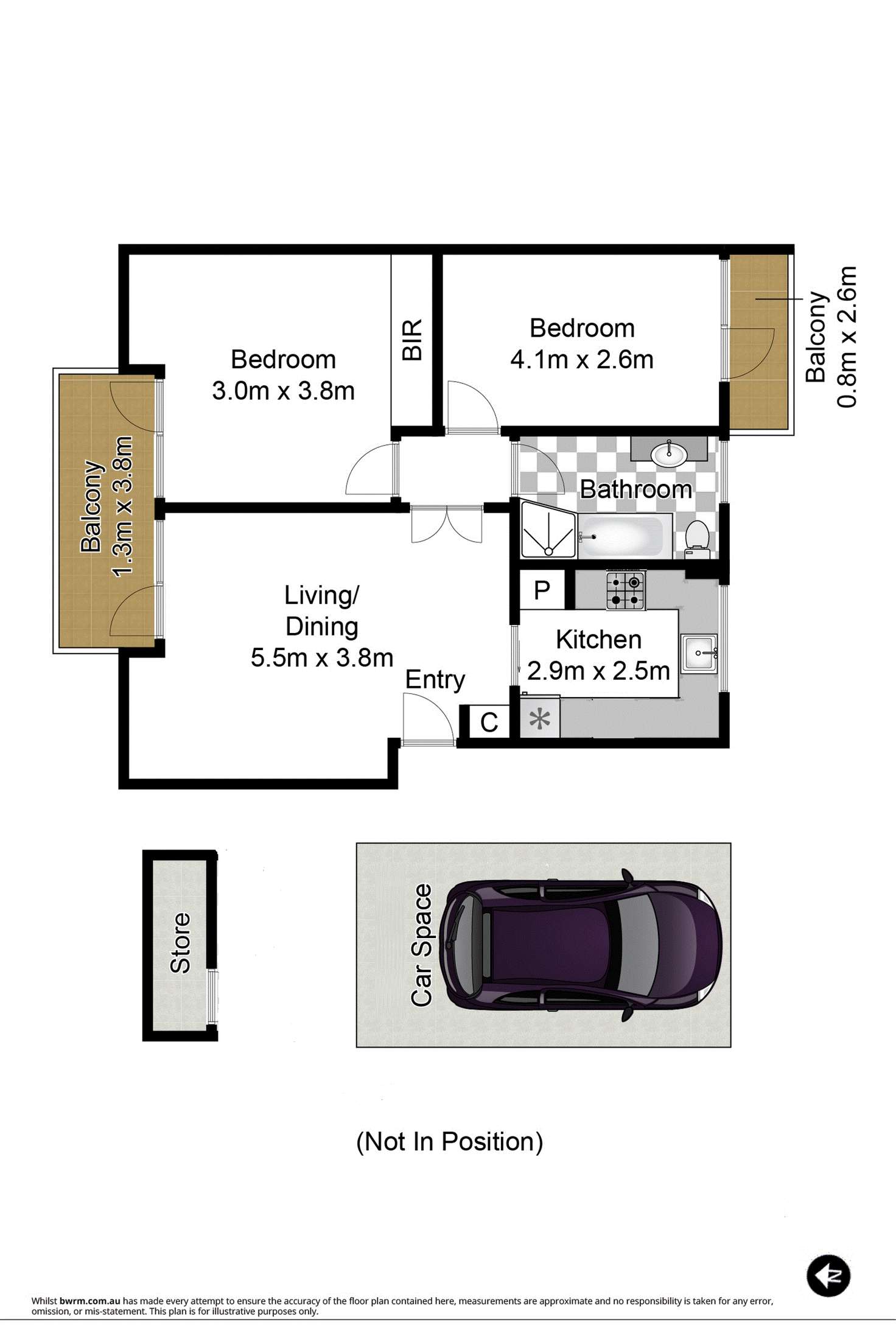 Floorplan of Homely unit listing, 34/38 Cope Street, Lane Cove NSW 2066