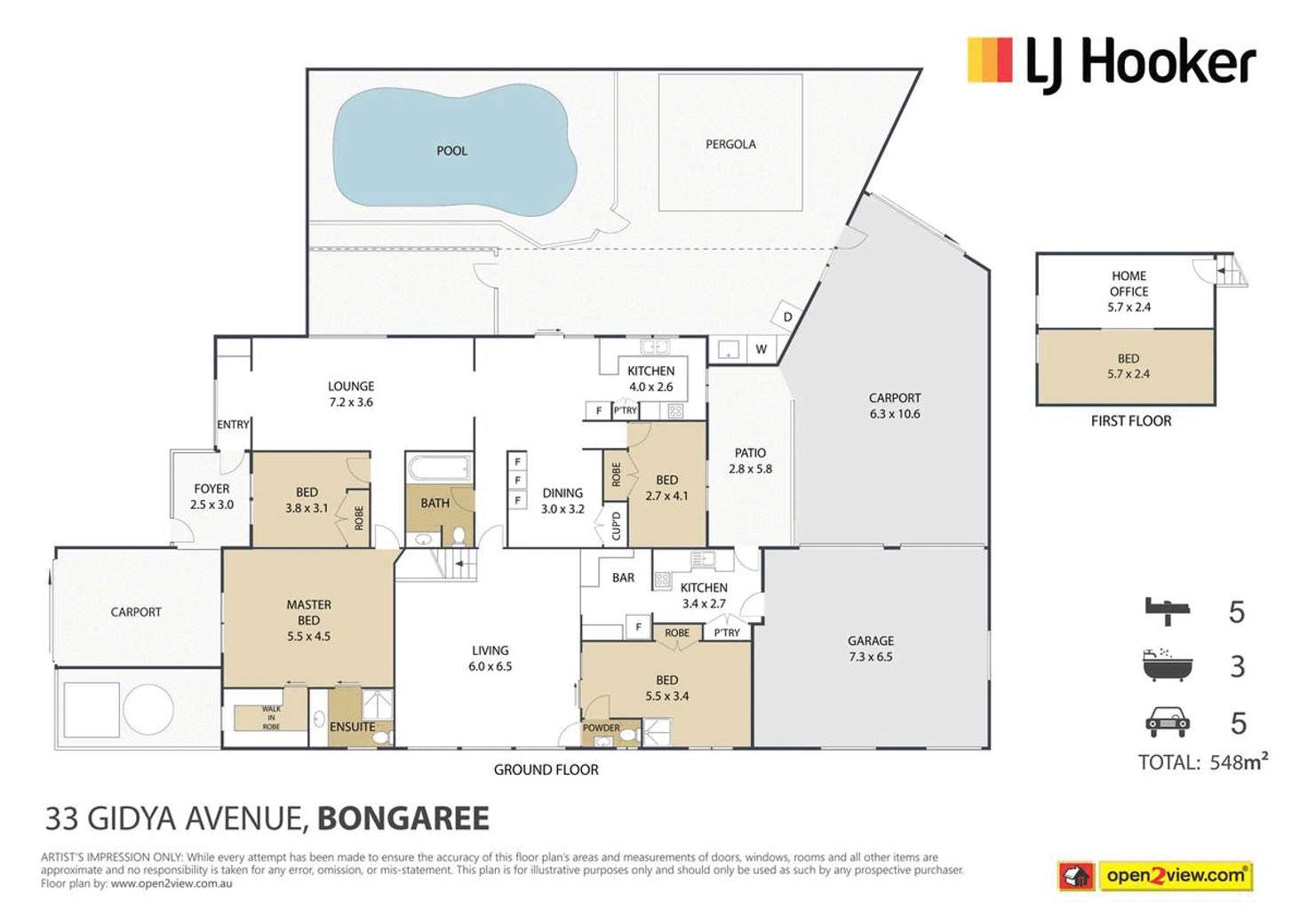 Floorplan of Homely house listing, 33 Gidya Avenue, Bongaree QLD 4507