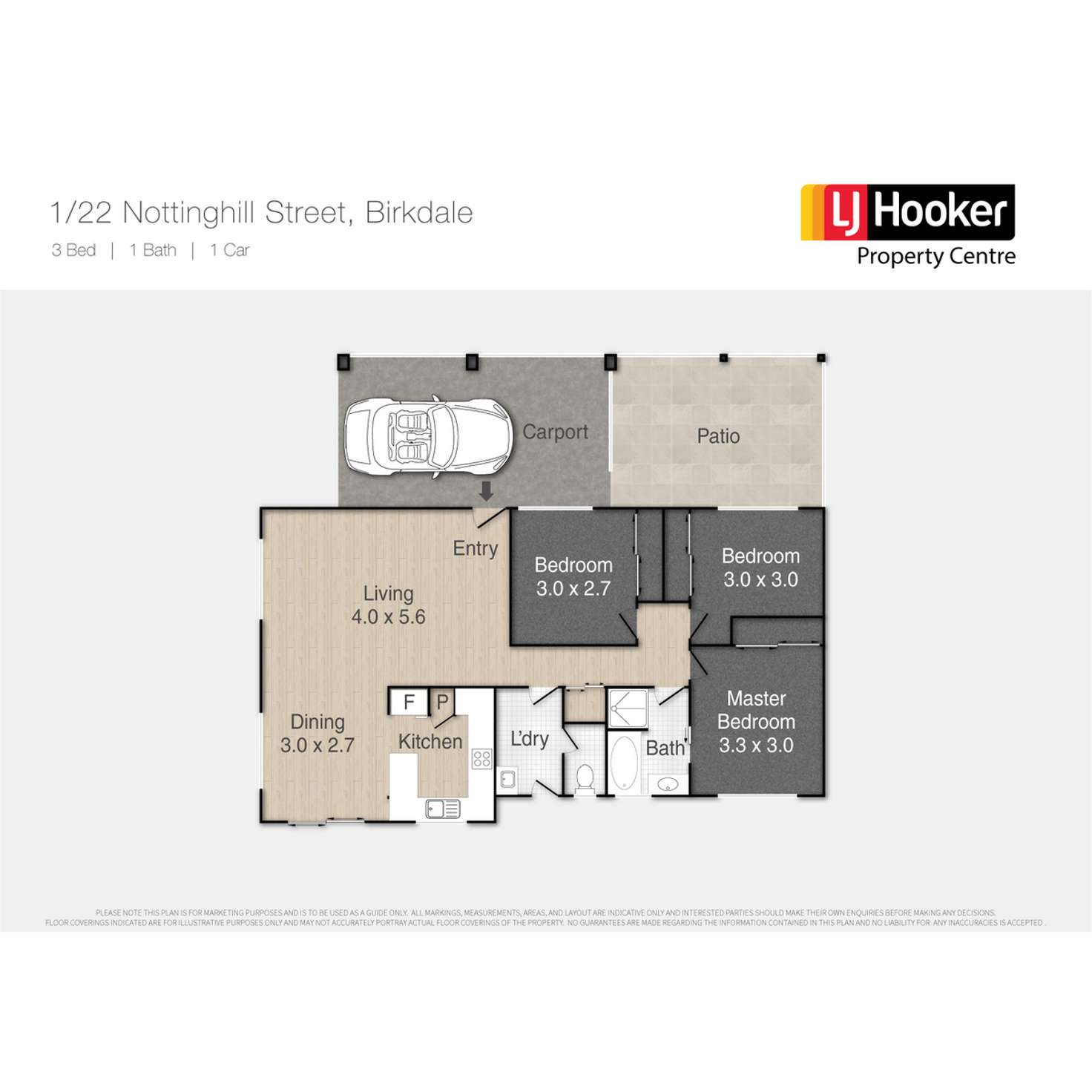 Floorplan of Homely house listing, 1/22 Nottinghill Street, Birkdale QLD 4159