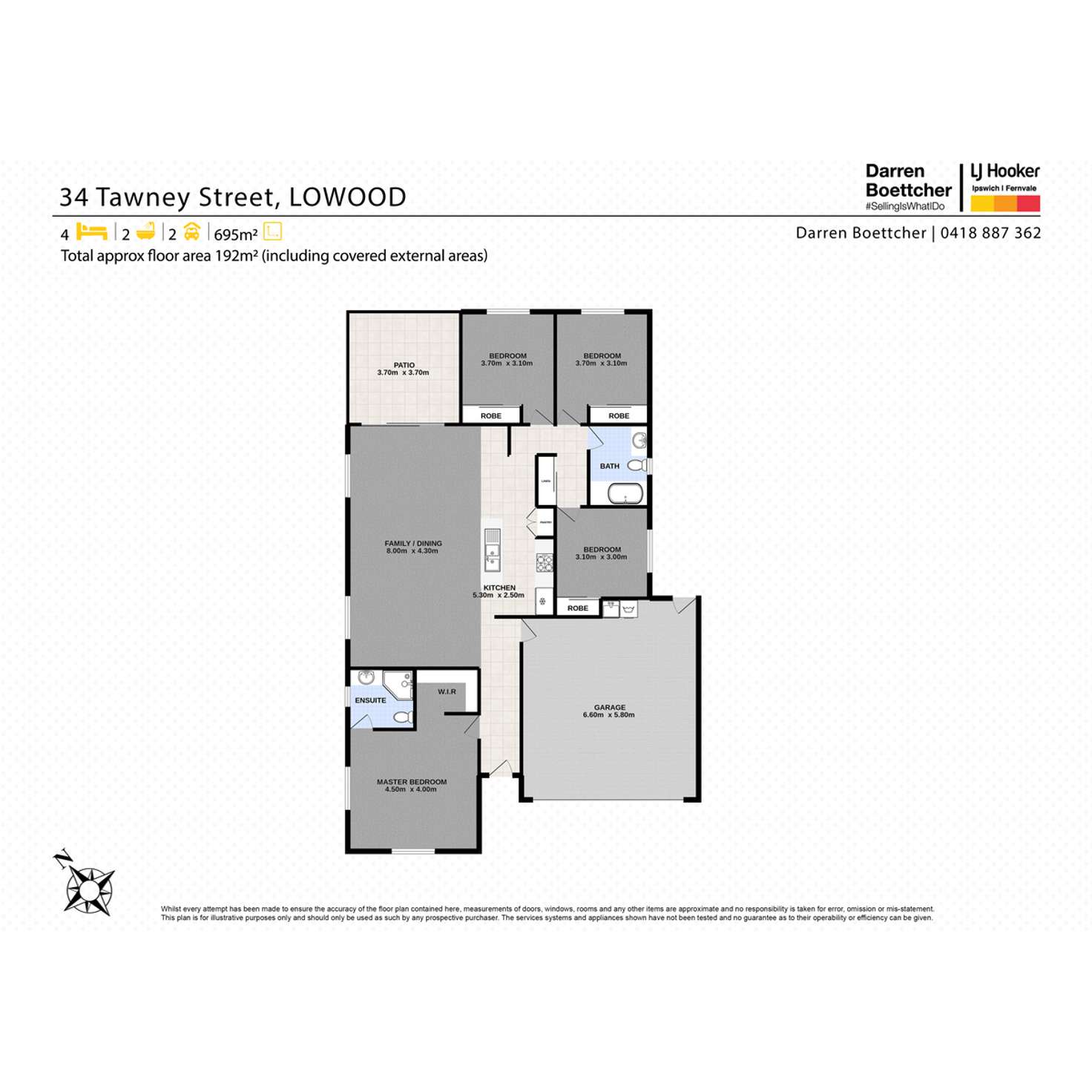 Floorplan of Homely house listing, 34 Tawney Street, Lowood QLD 4311