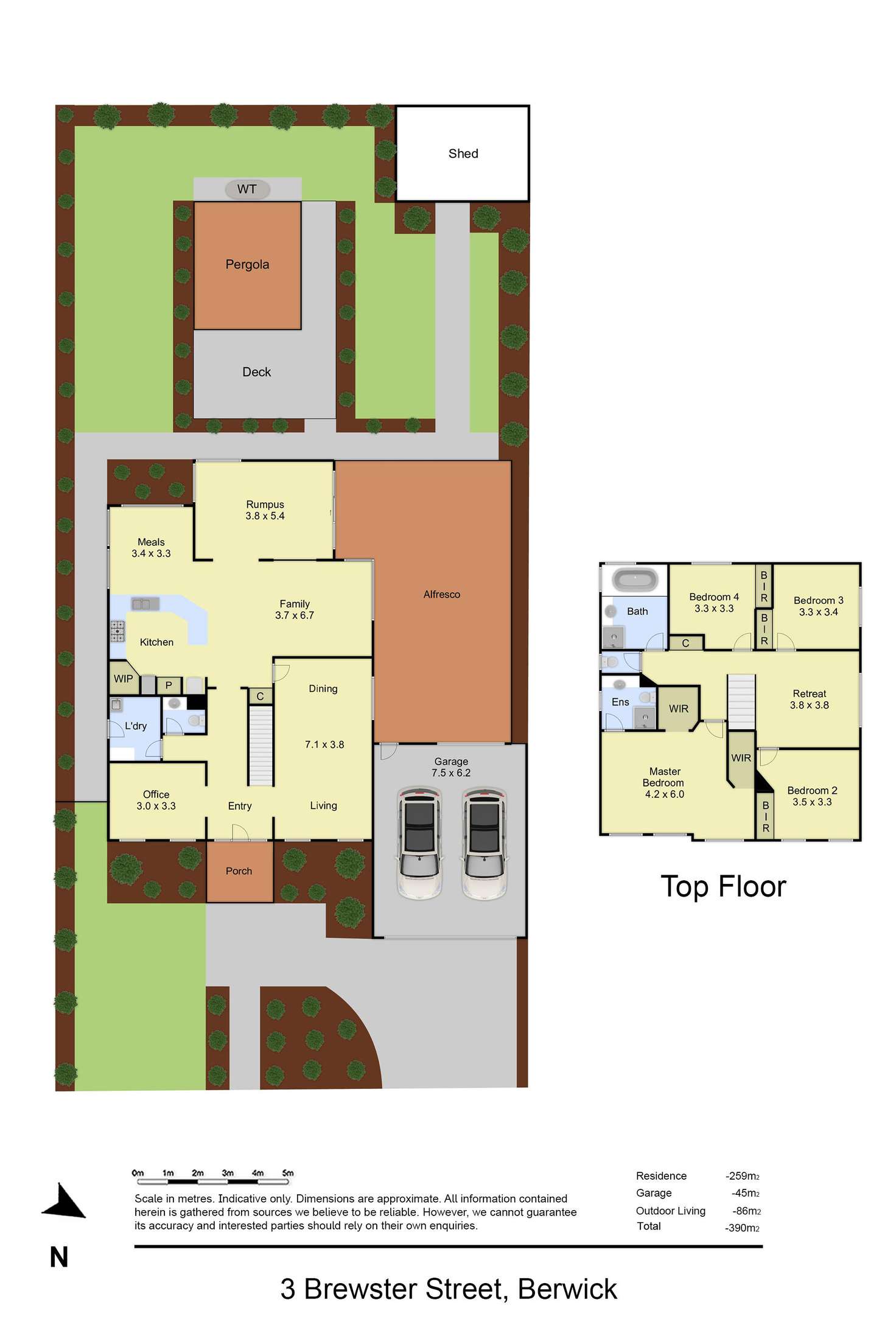 Floorplan of Homely house listing, 3 Brewster Street, Berwick VIC 3806