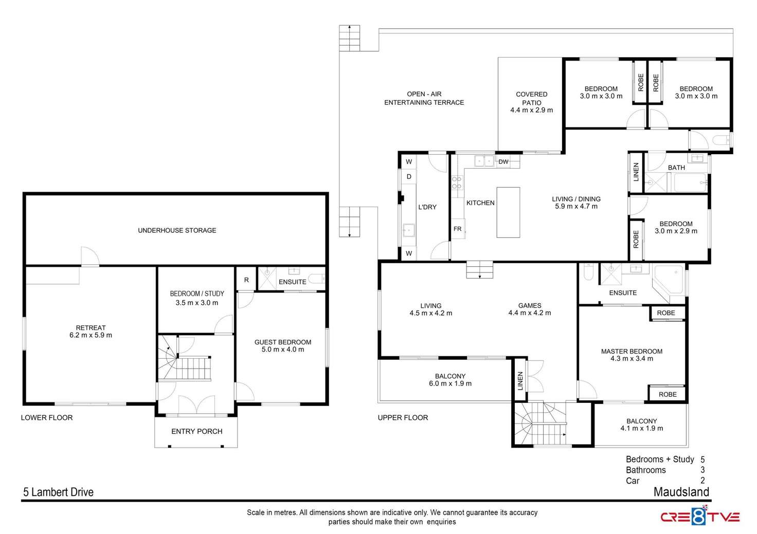 Floorplan of Homely house listing, 5 Lambert Drive, Maudsland QLD 4210