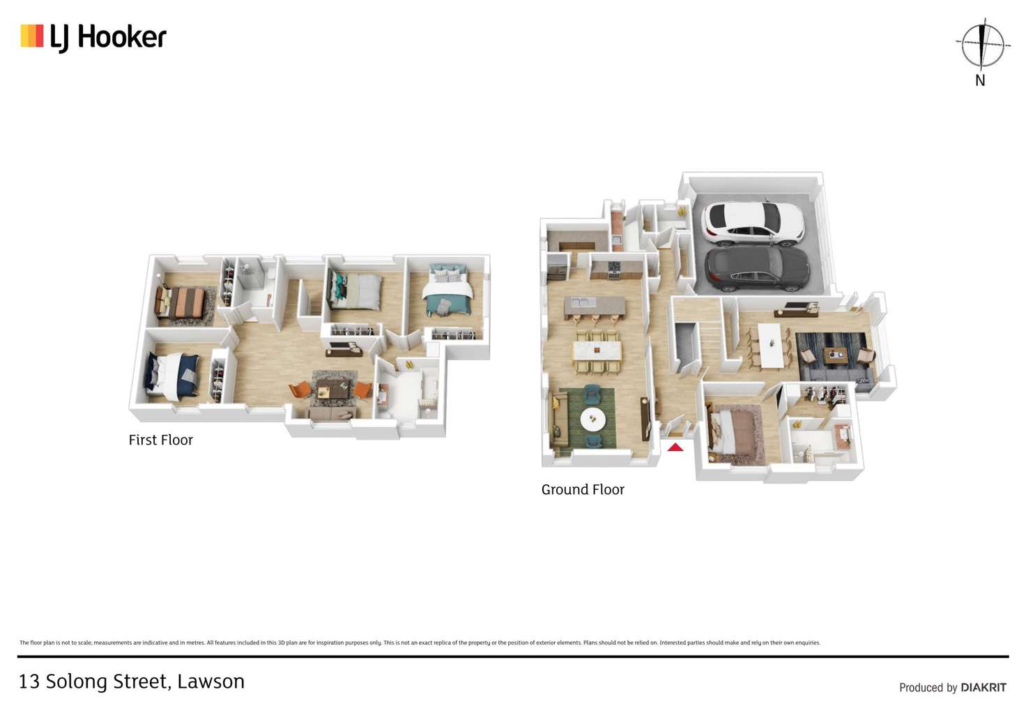 Floorplan of Homely house listing, 13 Solong Street, Lawson ACT 2617