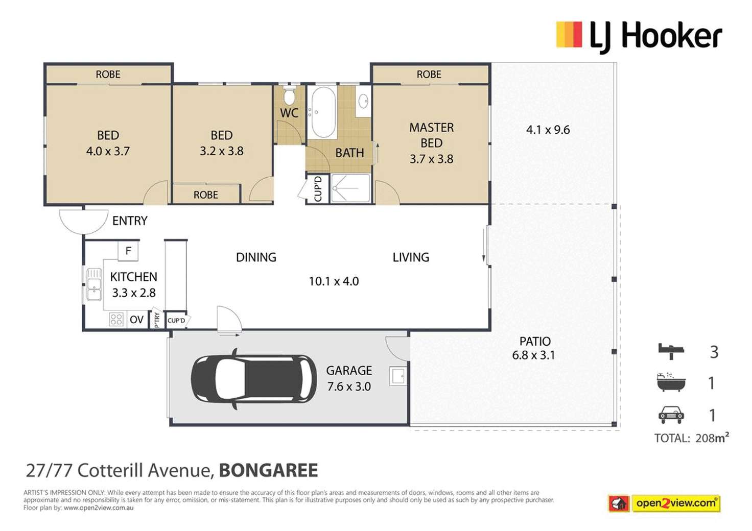 Floorplan of Homely unit listing, 27/77 Cotterill Avenue, Bongaree QLD 4507