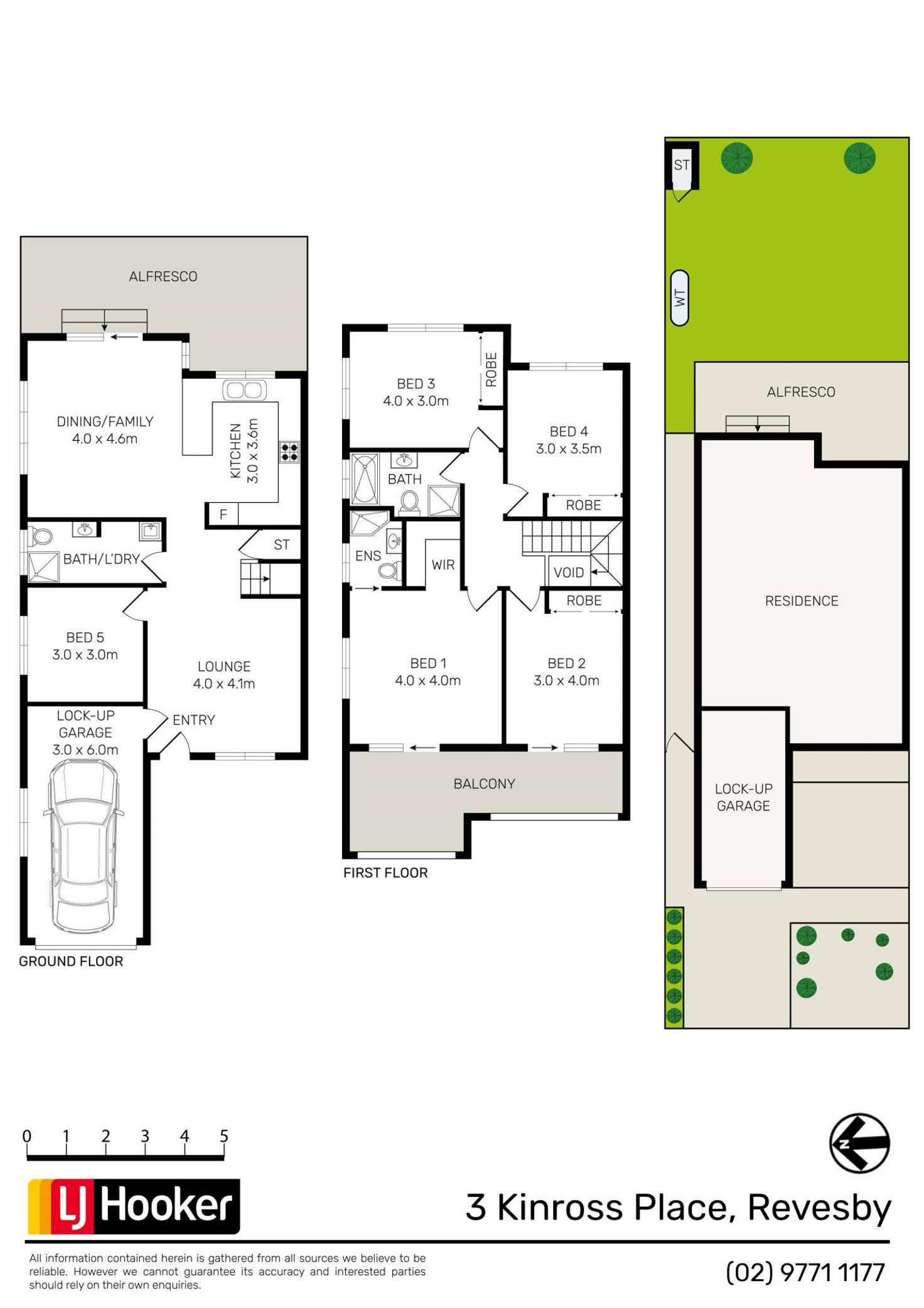 Floorplan of Homely semiDetached listing, 3 Kinross Place, Revesby NSW 2212