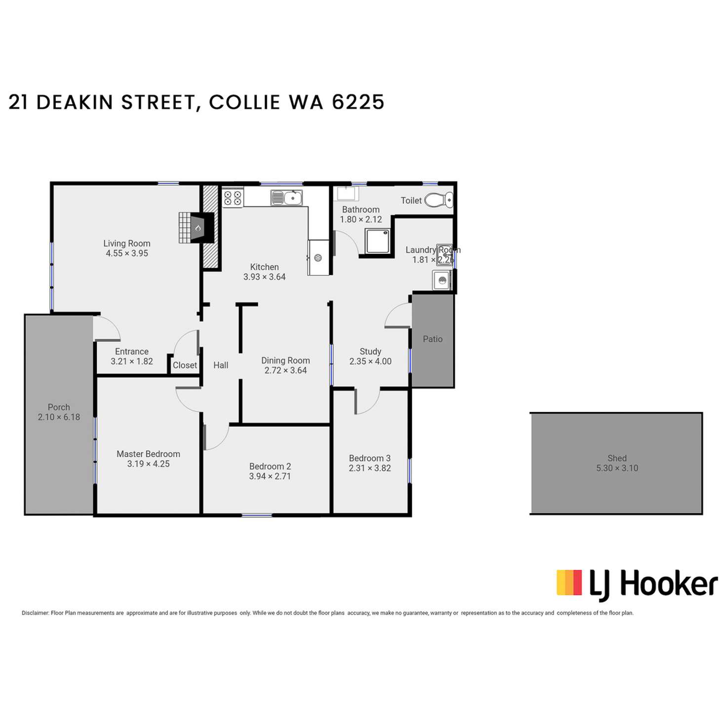 Floorplan of Homely house listing, 21 Deakin Street, Collie WA 6225