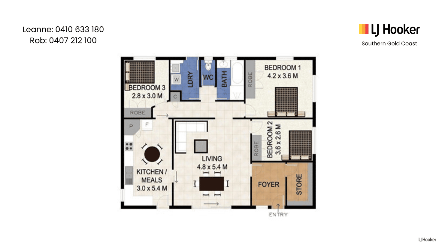 Floorplan of Homely unit listing, 13/1444 Gold Coast Highway, Palm Beach QLD 4221