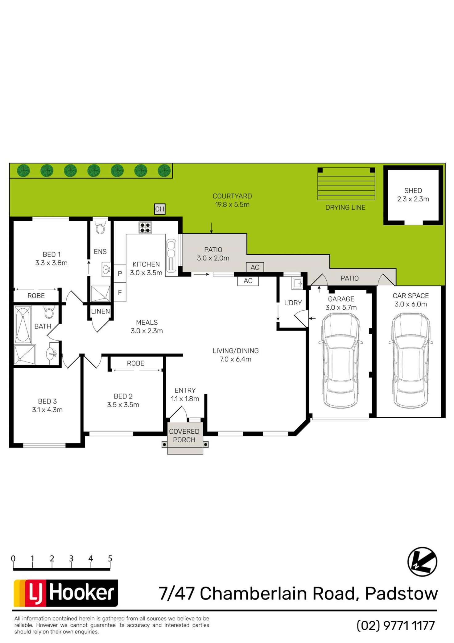 Floorplan of Homely villa listing, 7/47 Chamberlain Road, Padstow NSW 2211