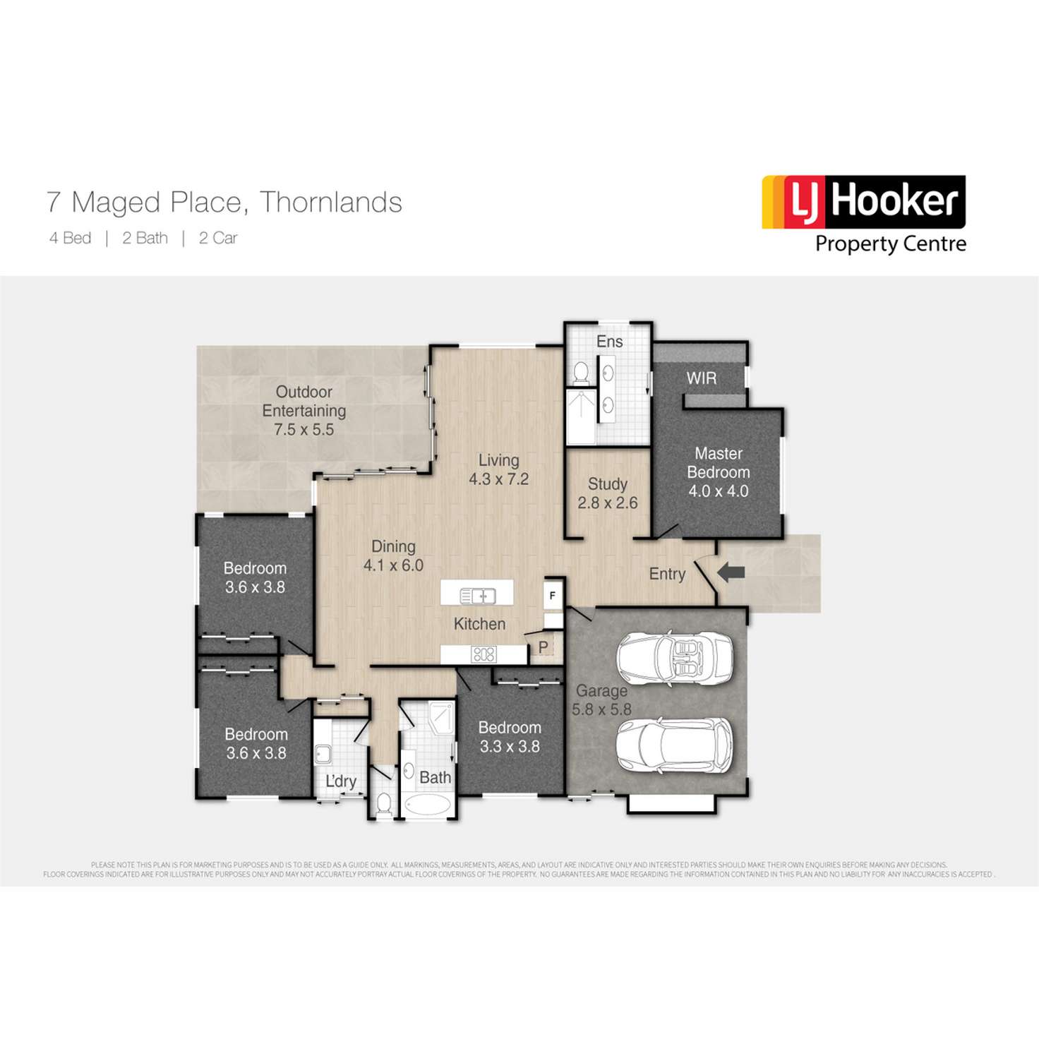 Floorplan of Homely house listing, 7 Maged Place, Thornlands QLD 4164