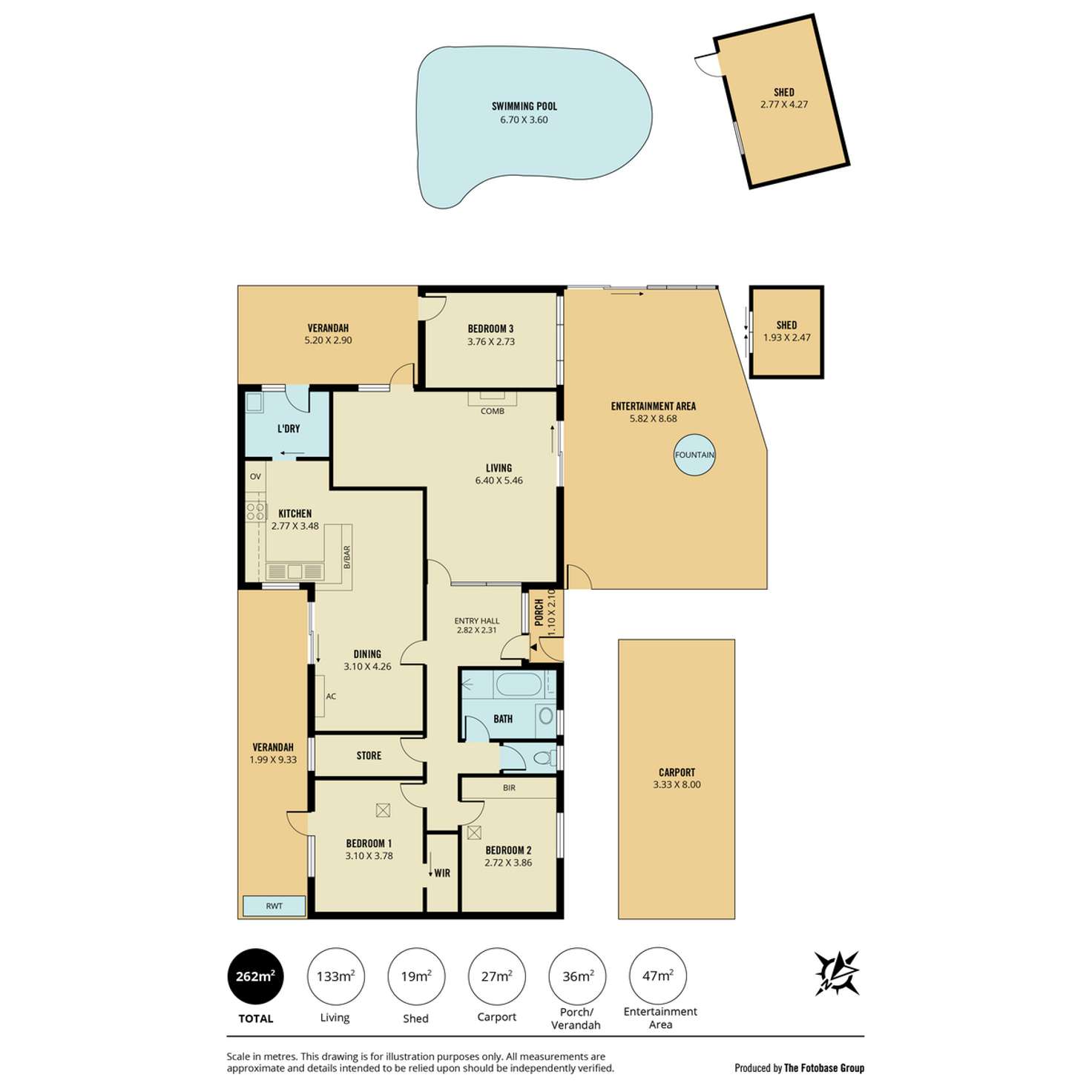 Floorplan of Homely house listing, 3 Lutana Grove, Dernancourt SA 5075